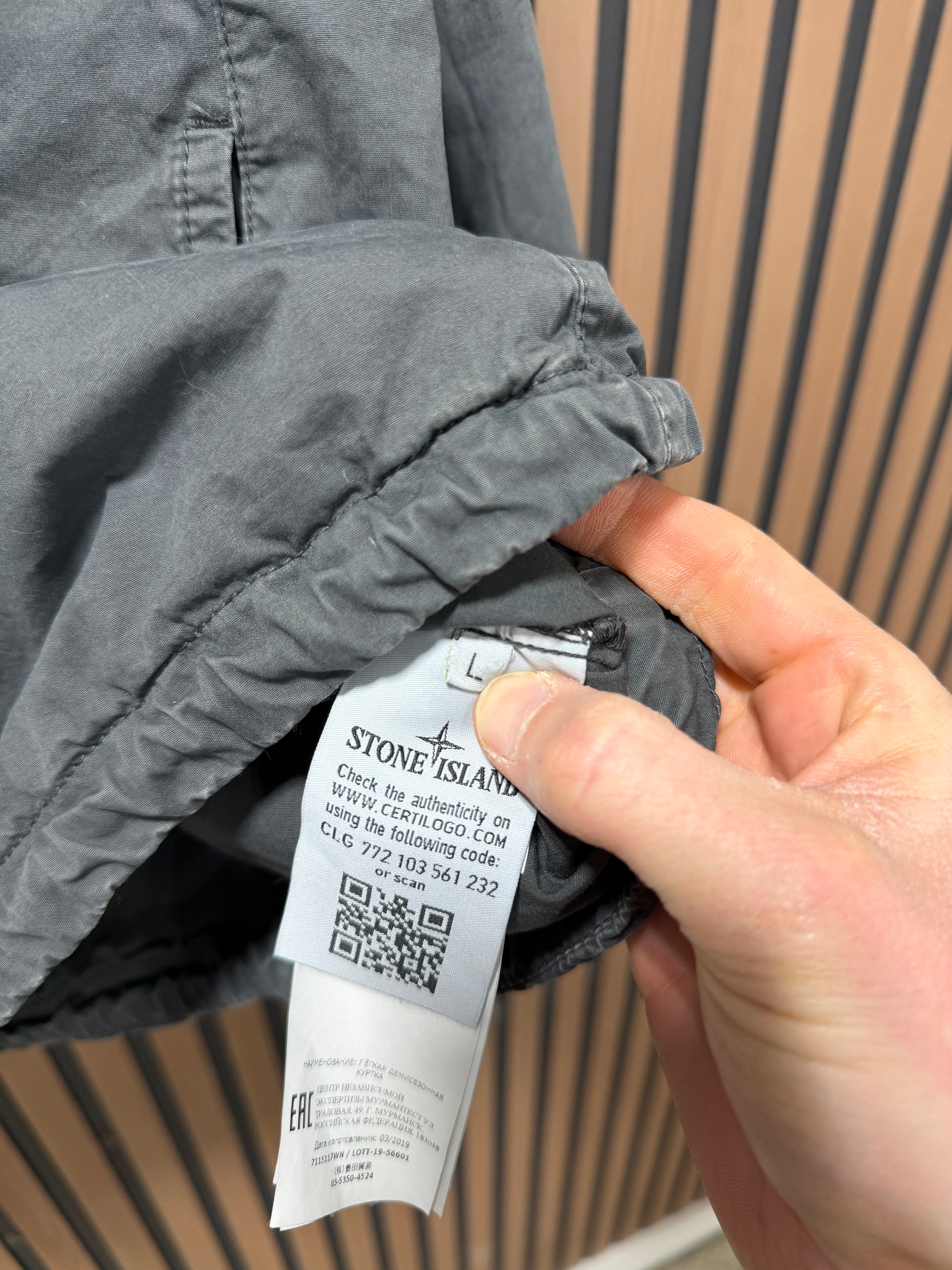 Stone Island 117WN 'OLD' DYE TREATMENT Anorak Size L