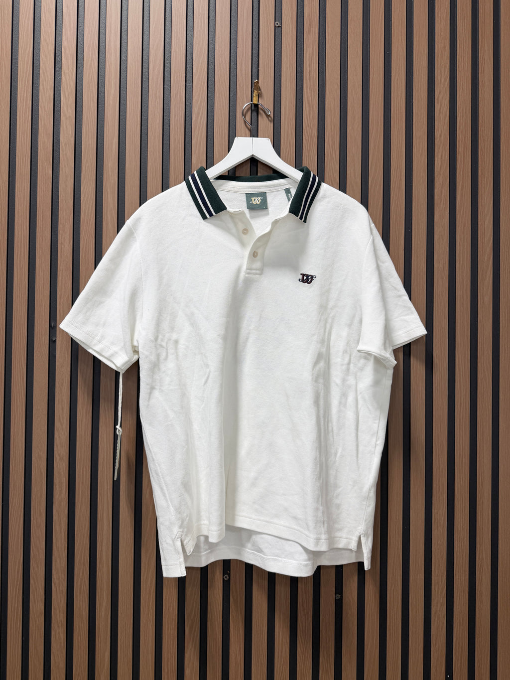 Kith x Wilson Tipped Polo White Sz L
