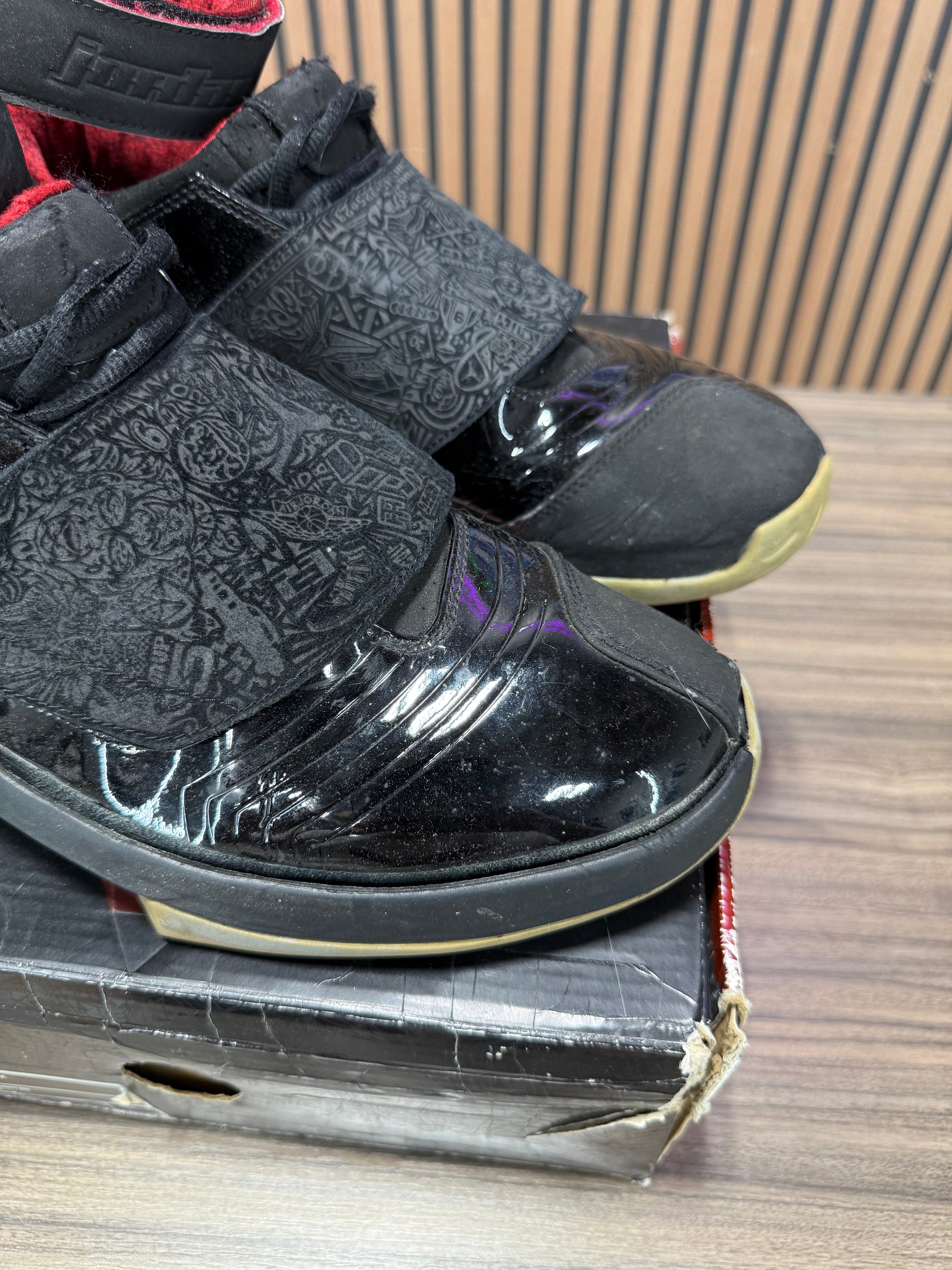 Air Jordan 20 OG Stealth Size 11 Mens 2005 Black Red 310455-001
