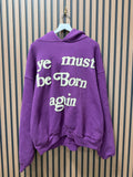 CPFM x Cactus Plant Ye Must Be Born Again Purple Hoodie Sz XL