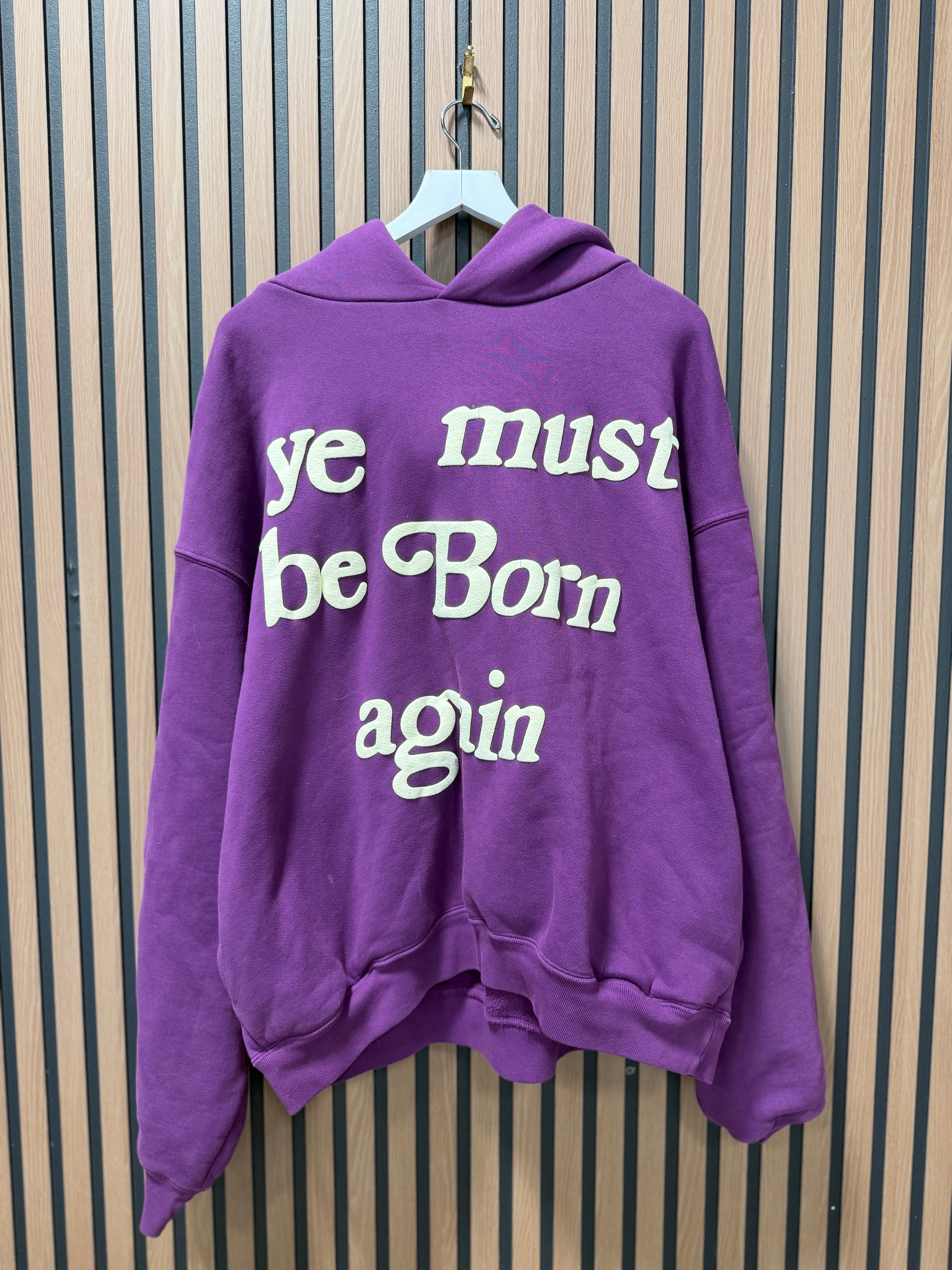 CPFM x Cactus Plant Ye Must Be Born Again Purple Hoodie Sz XL