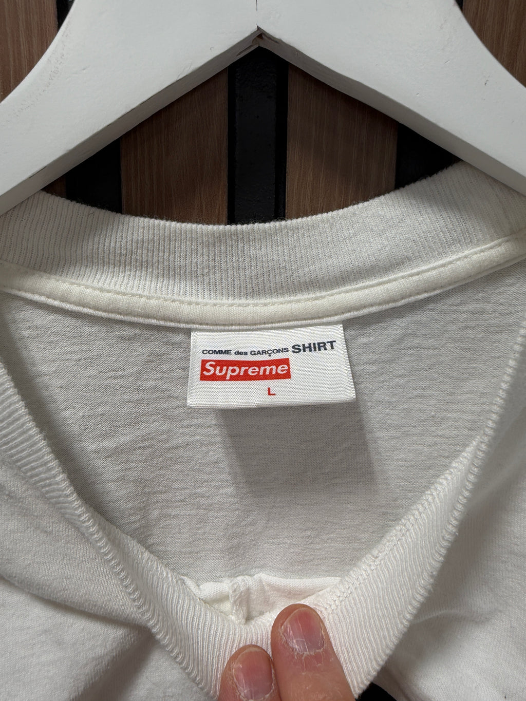 Supreme CDG Split Box Logo Sz L