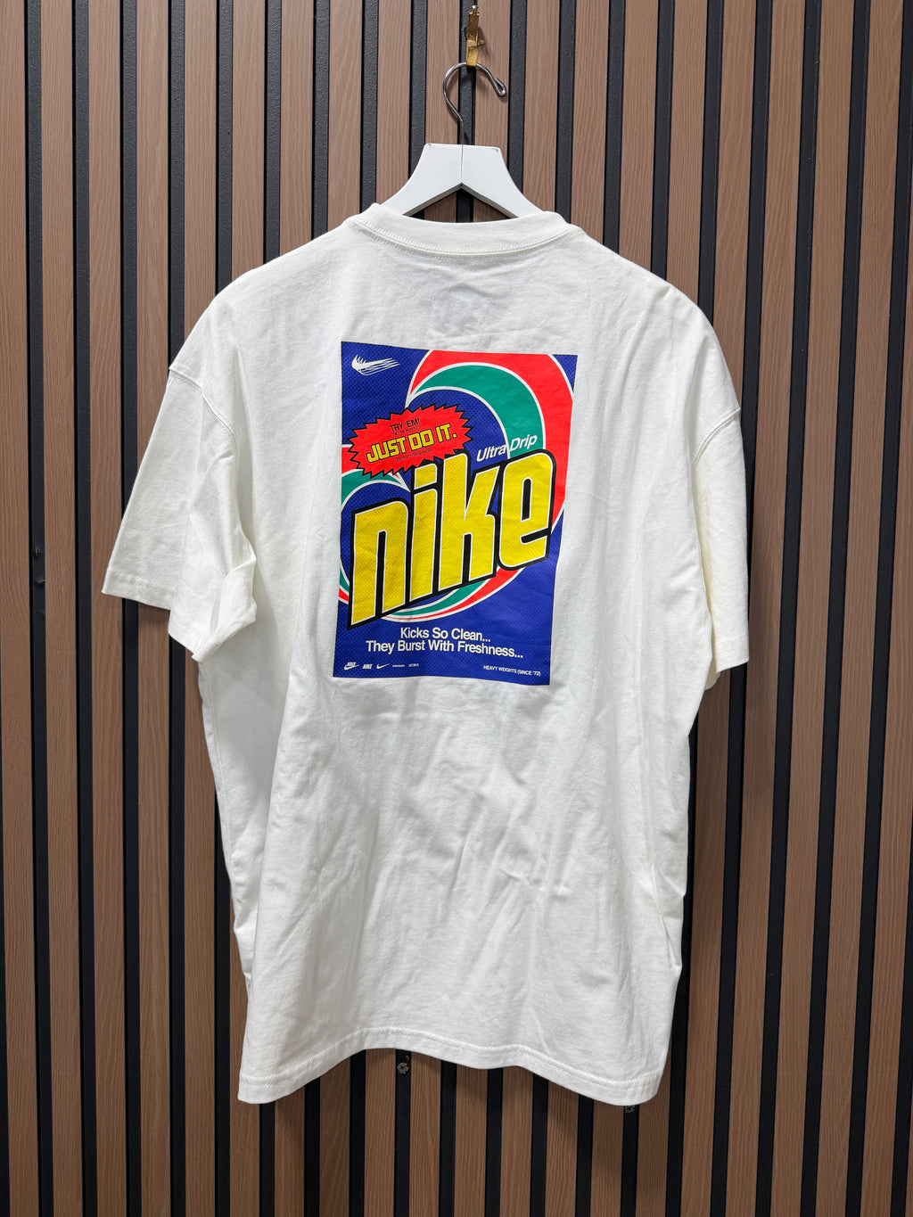 Nike Just Do It White Tshirt Sz L