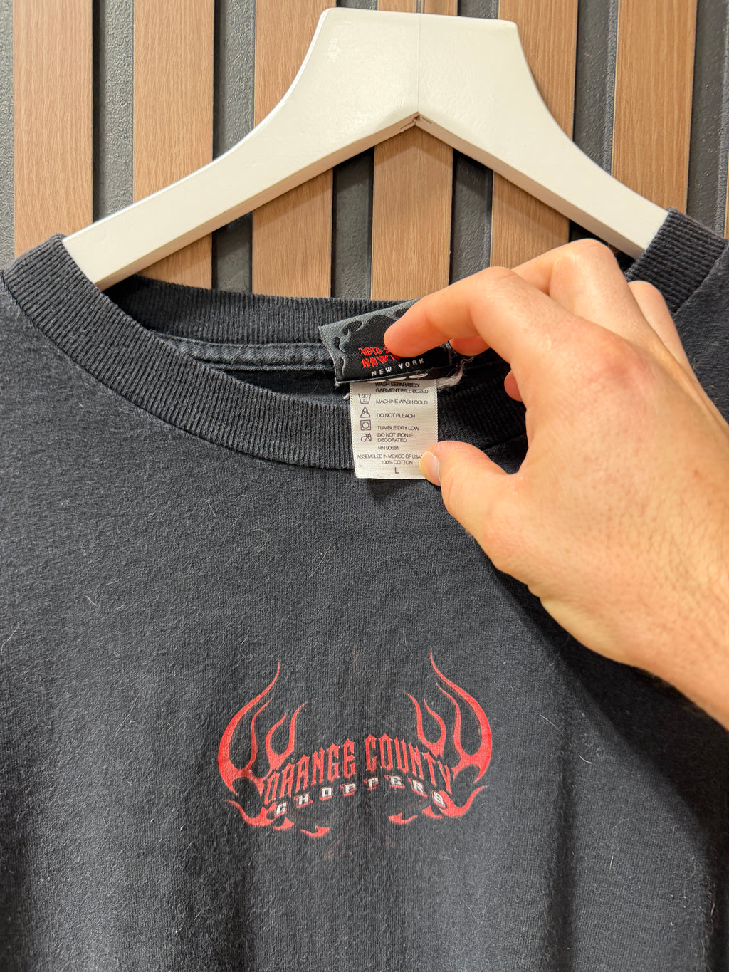 Orange County Choppers Mens Black Longsleeve Shirt Sz L