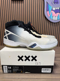 Nike Air Jordan 30 White Wolf Grey Black 2016 Size 14 Sneakers w/ Box 811006-101