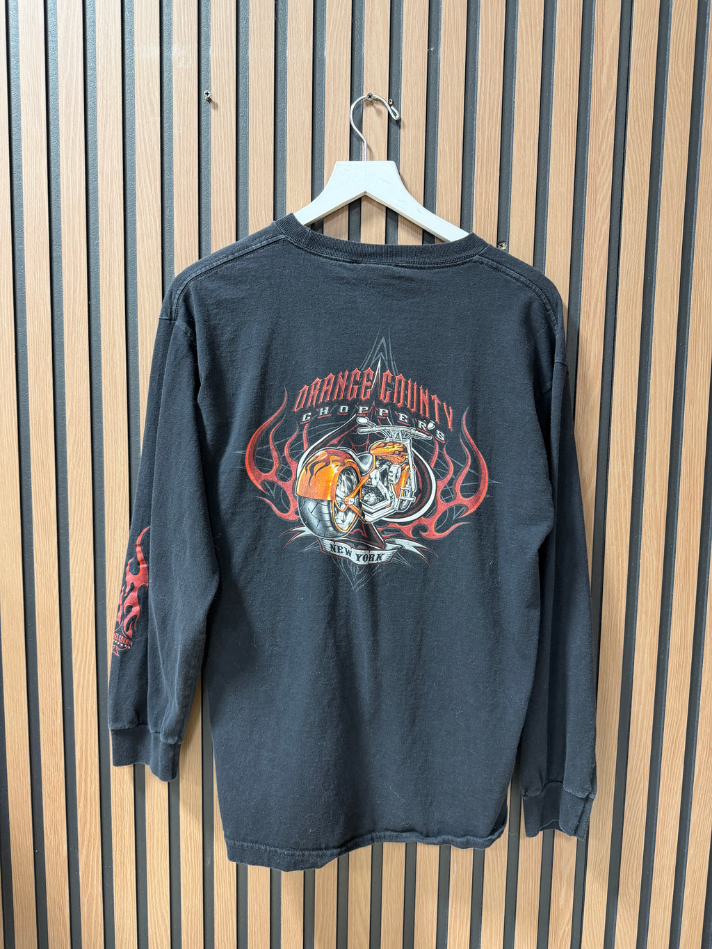 Orange County Choppers Mens Black Longsleeve Shirt Sz L