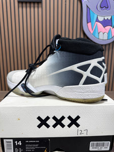 Nike Air Jordan 30 White Wolf Grey Black 2016 Size 14 Sneakers w/ Box 811006-101