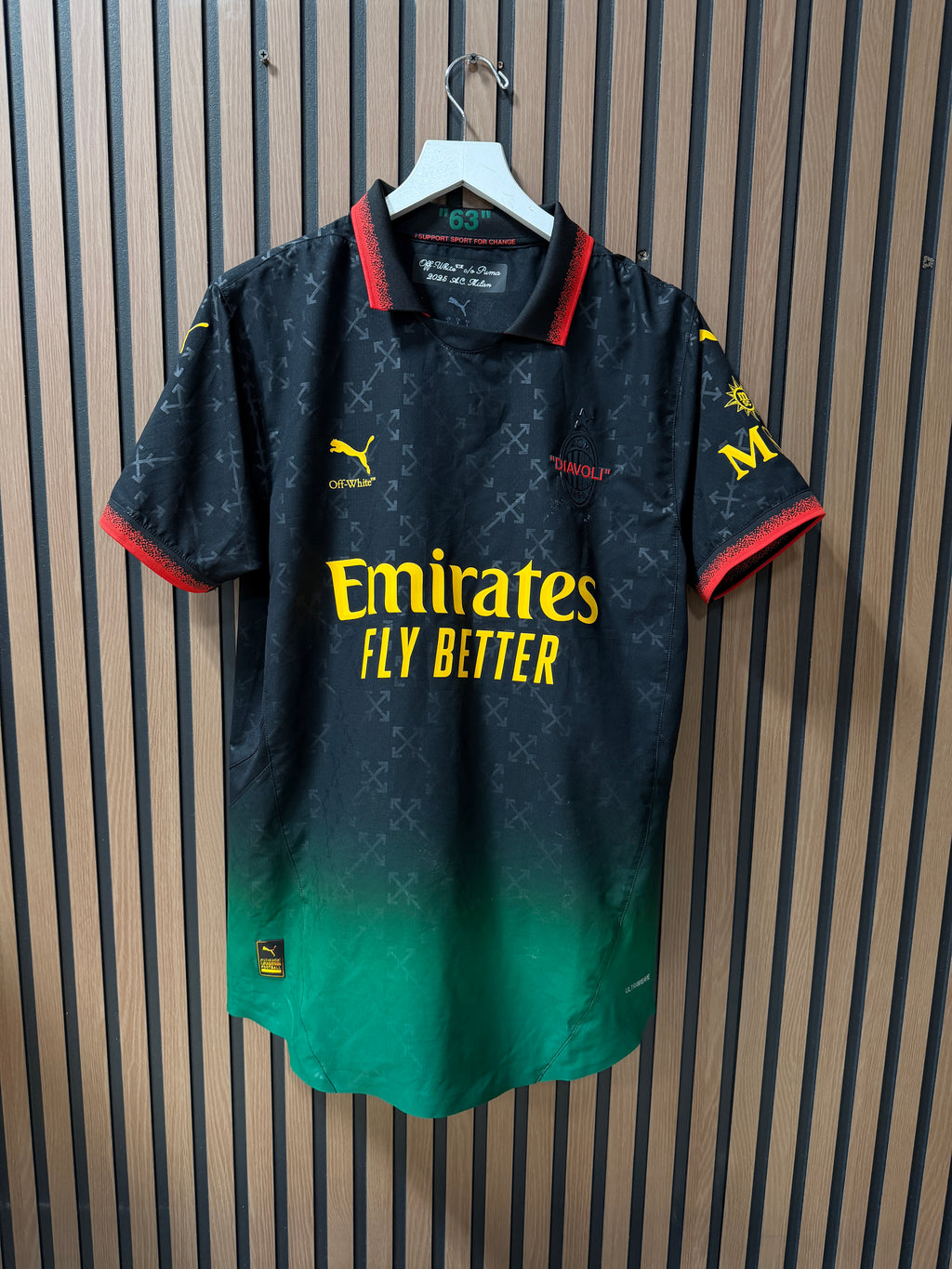 AC Milan x Off-White™ Soccer Jersey Sz L
