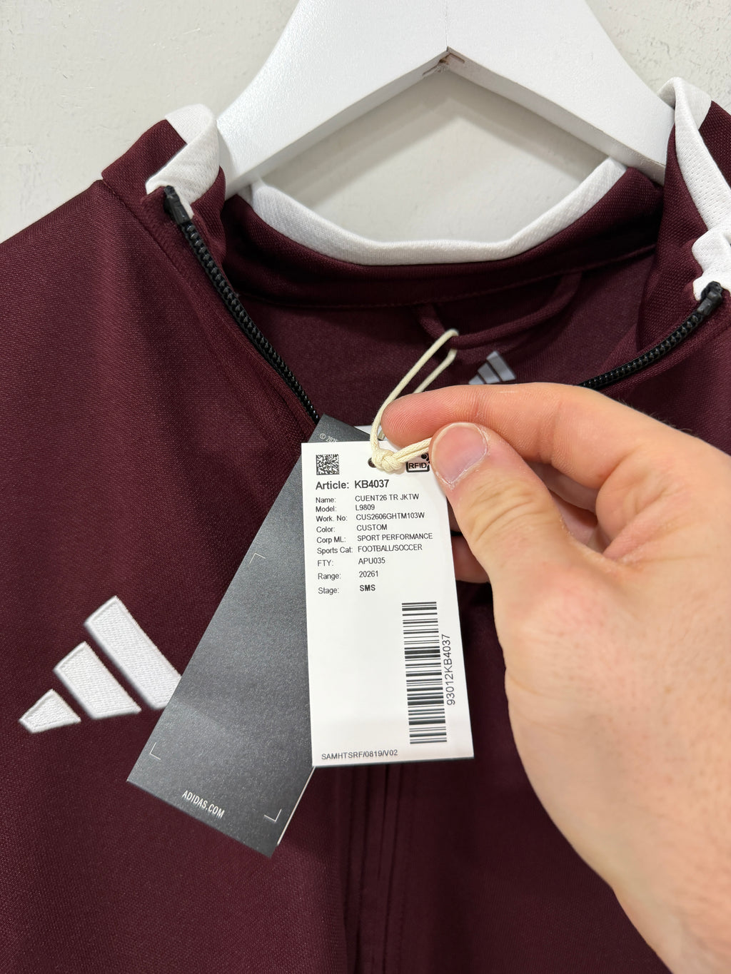 Adidas Contact 26 Womens Track Jacket Maroon Sz Small