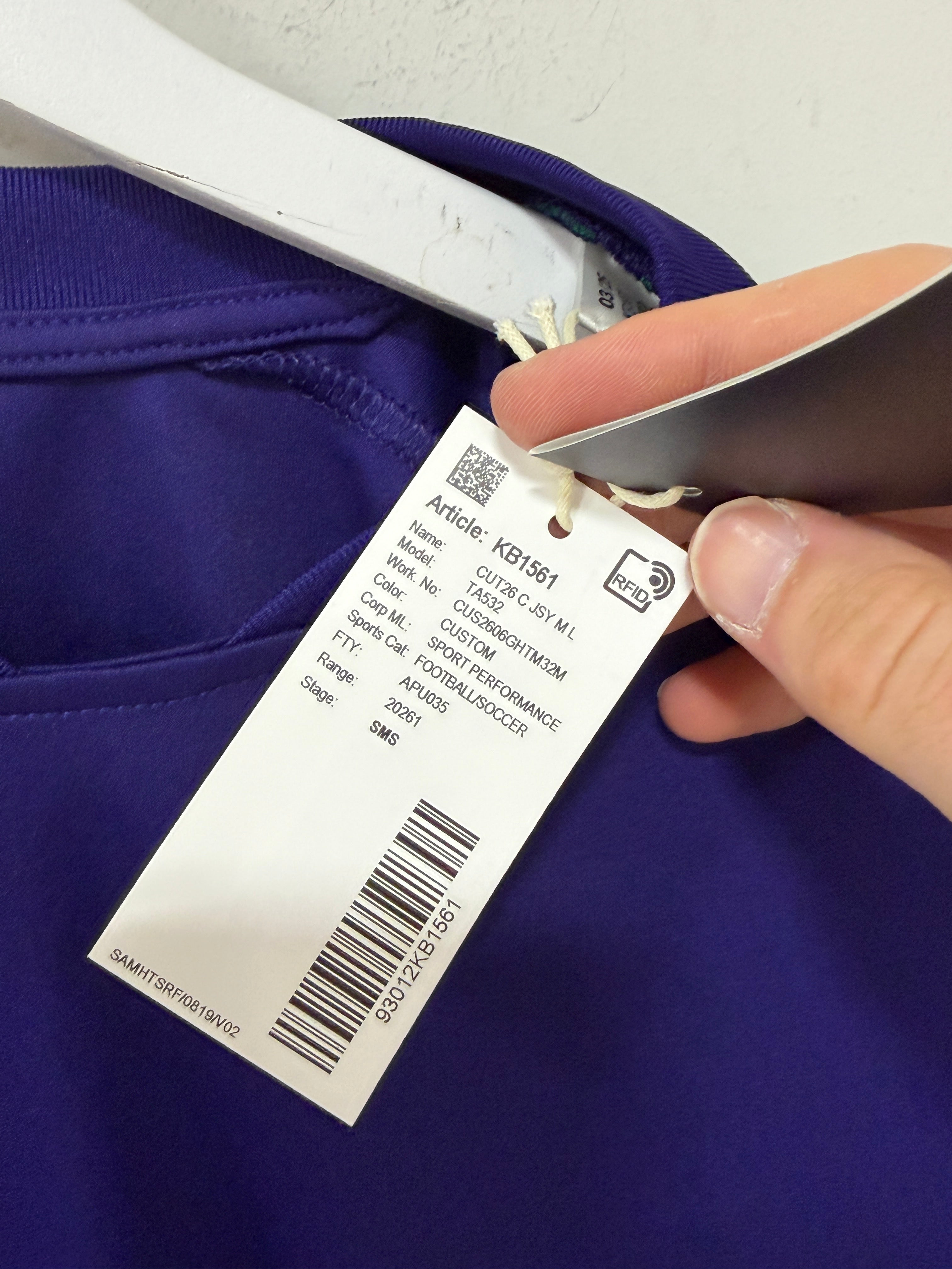 Adidas Contact 26 Sample Purple/Green Longsleeve Sz Medium