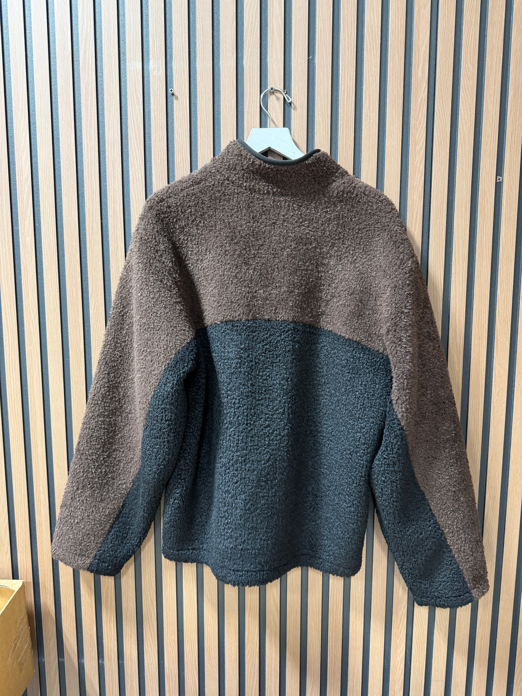 Represent Split Block Fleece Size M Black