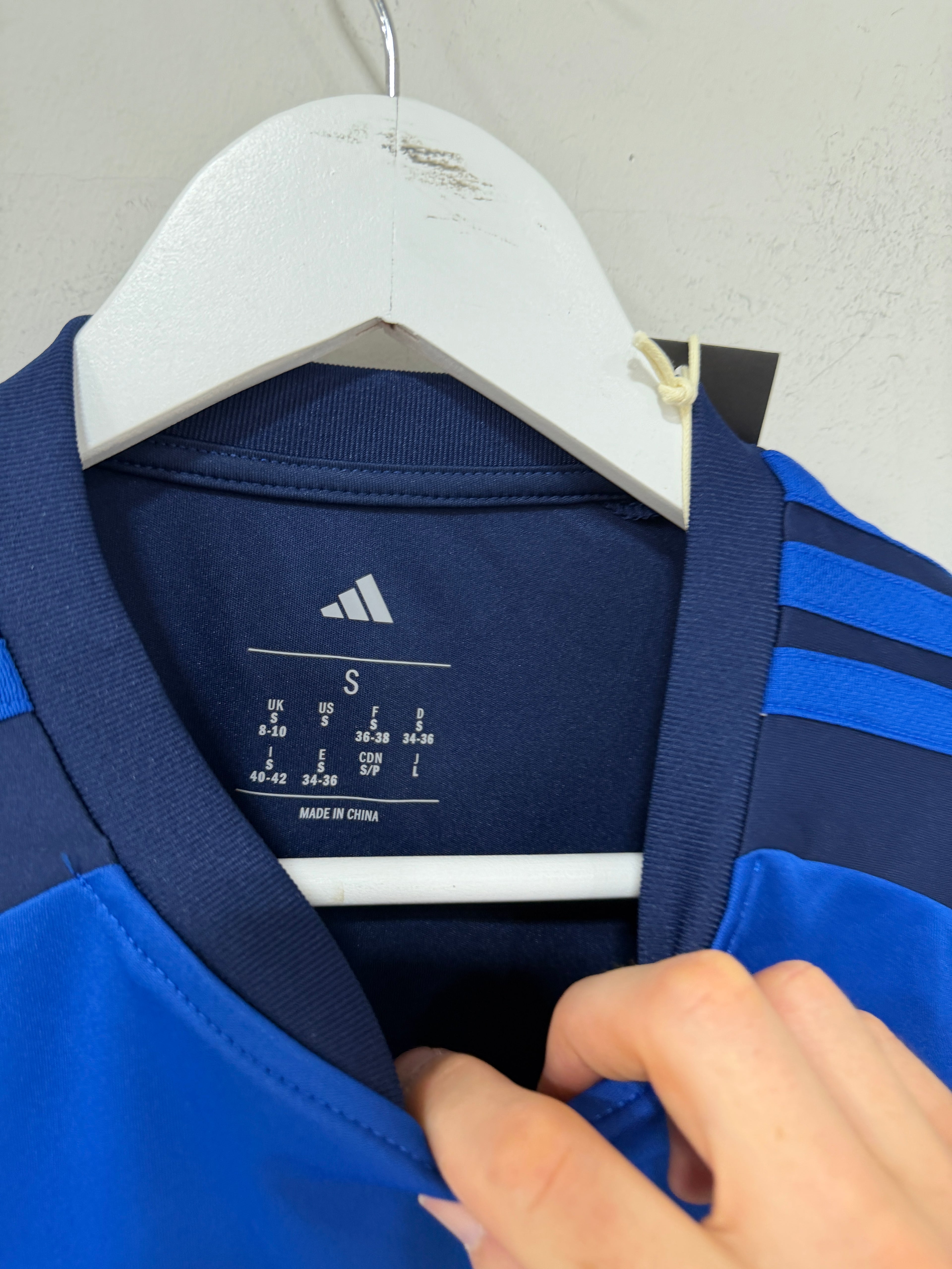 Adidas Womens 2026 Jersey Blue Sz Small