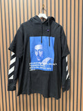 Off-White Virgil Abloh "Business Casual" Mens Hoodie Sz L