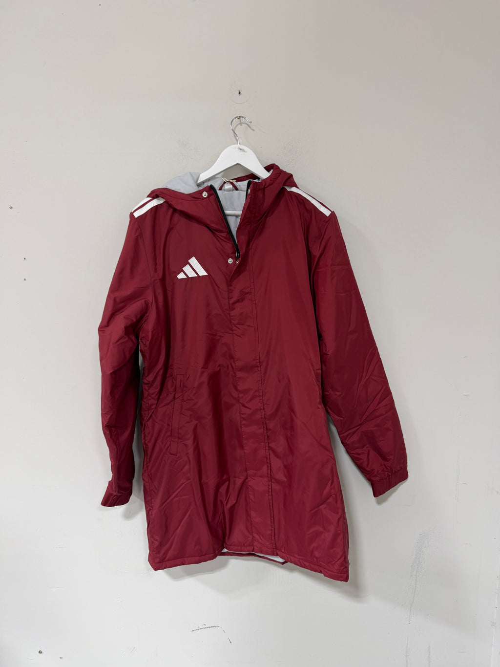 Adidas Adidas 2026 Stadium Parka Maroon Mens Sz Medium