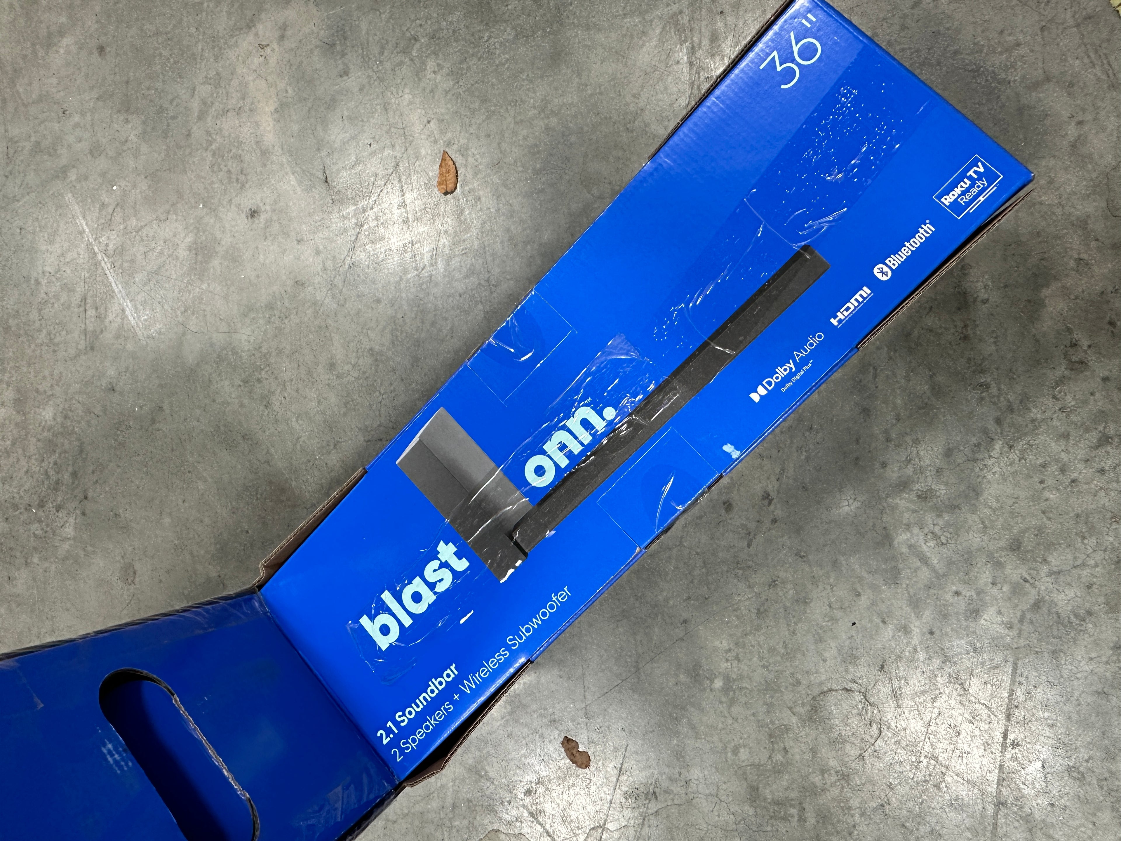 Onn Blast 2.1 36" Soundbar with Wireless Subwoofer 280W Dolby Audio