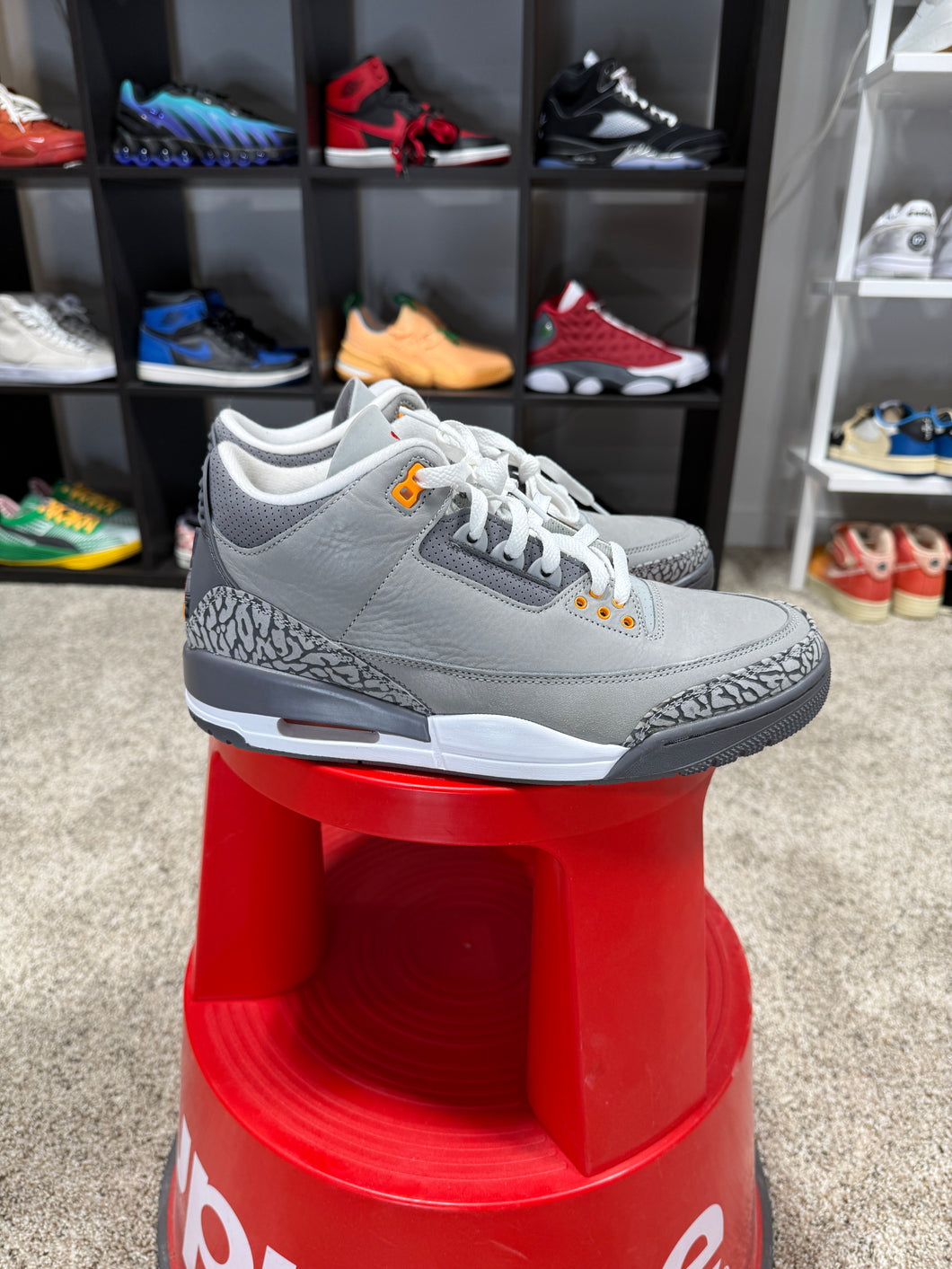 Nike Air Jordan 3 Retro 'Cool Grey' 2021 Sz 10.5 NO BOX, STAIN