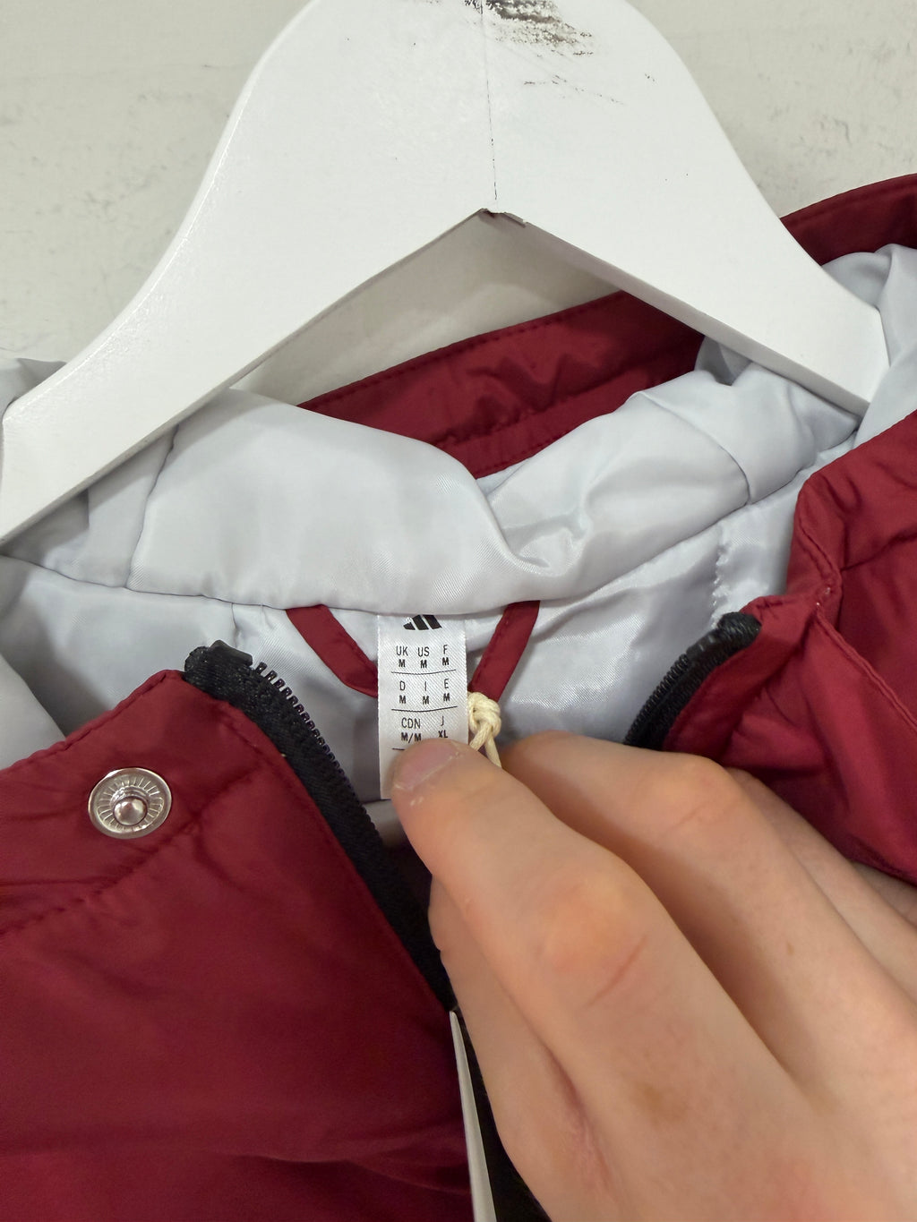 Adidas Adidas 2026 Stadium Parka Maroon Mens Sz Medium