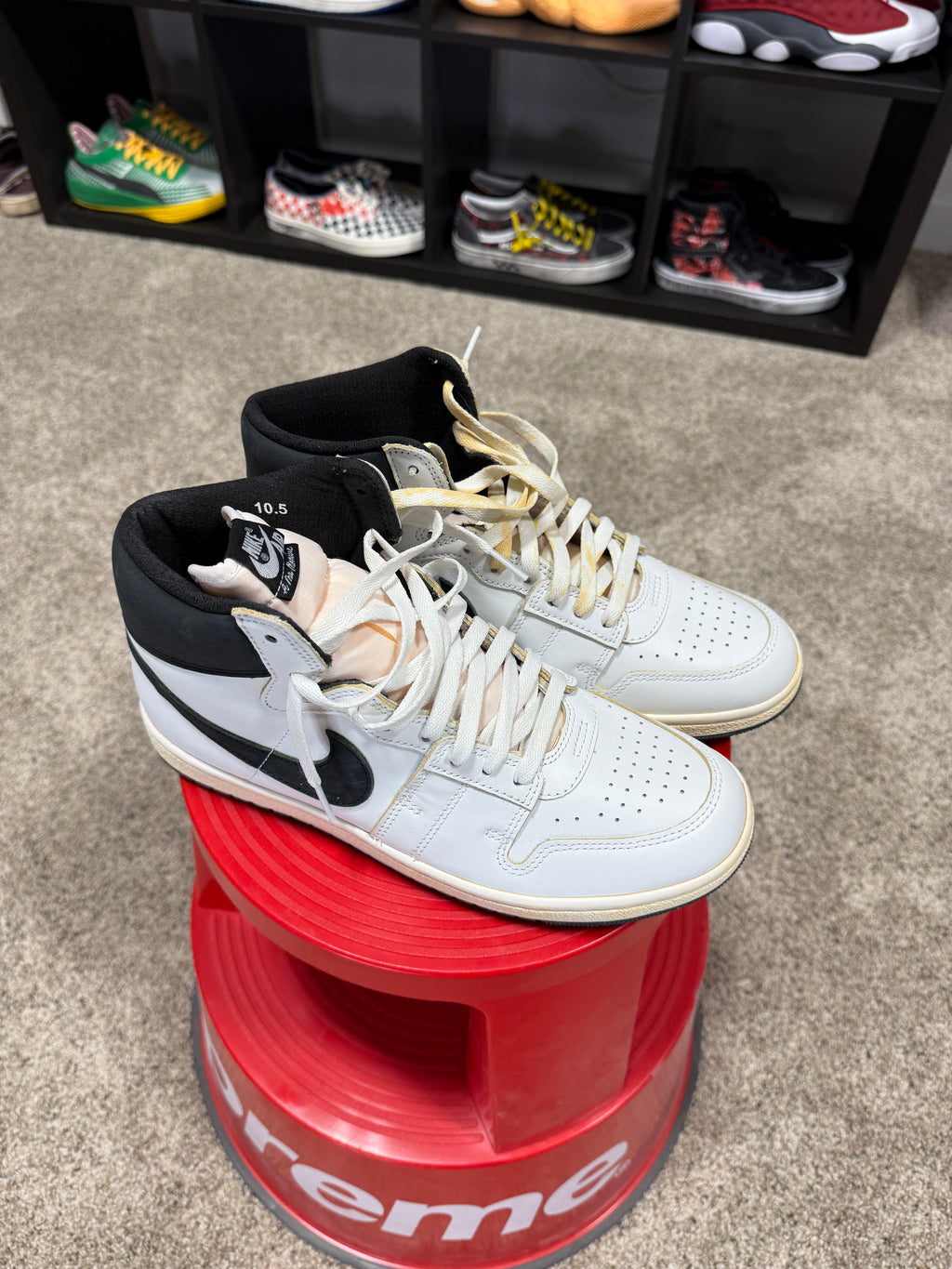 A Ma Maniére x Jordan Air Ship PE SP 'White Black' Sz 10.5