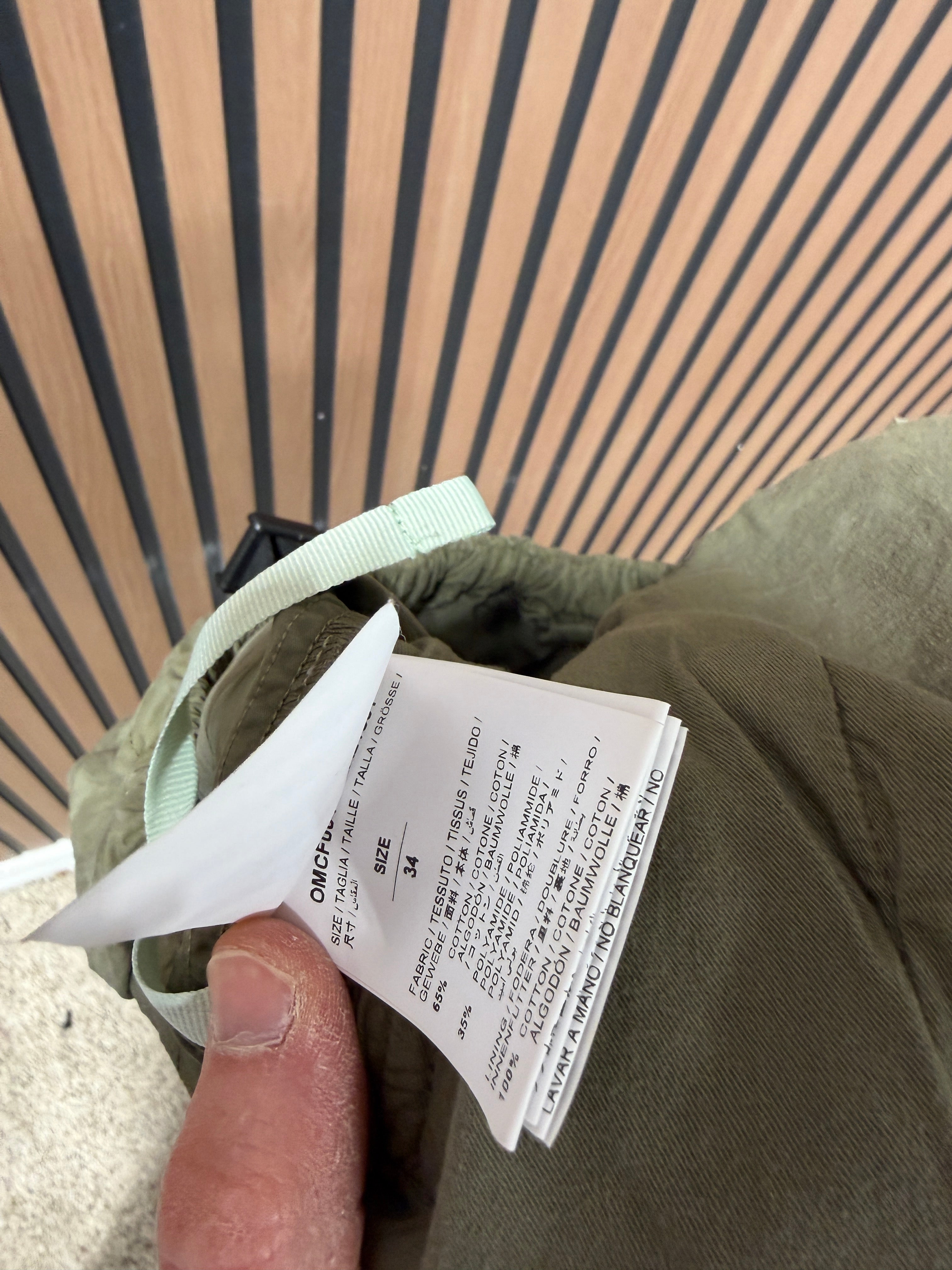 Off-White Main Line Olive Cargo Pants size 34