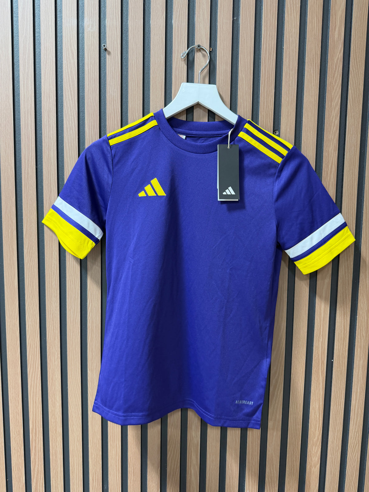 Adidas Purple/Yellow Youth Jersey Sz M