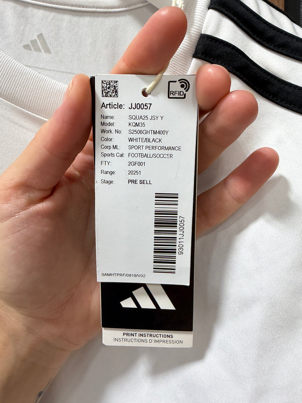 Adidas Squadra 25 Short Sleeve Jersey