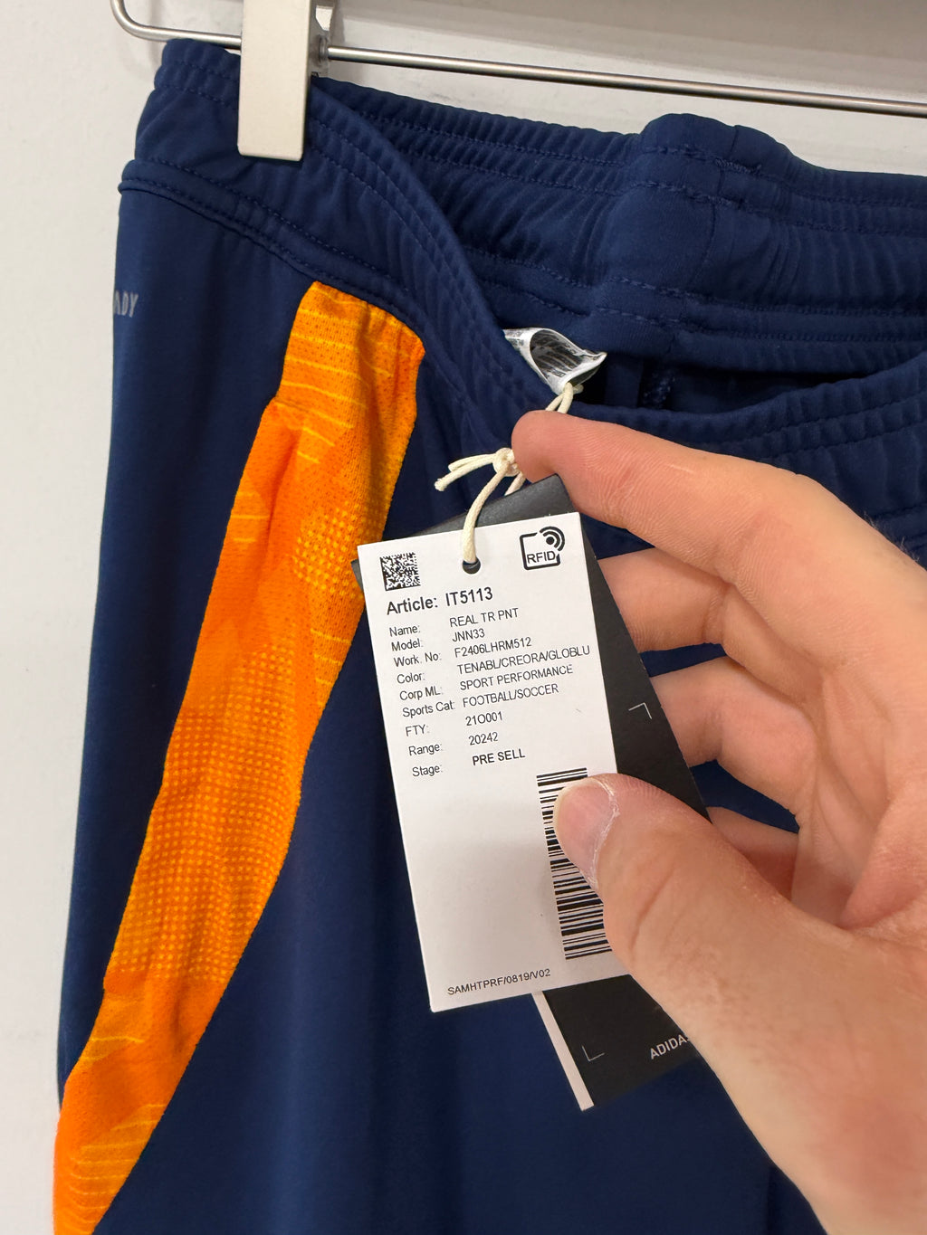 Adidas Real Madrid Tiro 24 Track Pants – Team Navy Blue/Cyan