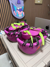 Load image into Gallery viewer, Vintage 1989 Moon Shoes Anti-Gravity Trampoline Big Time Toys Purple
