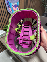 Load image into Gallery viewer, Vintage 1989 Moon Shoes Anti-Gravity Trampoline Big Time Toys Purple
