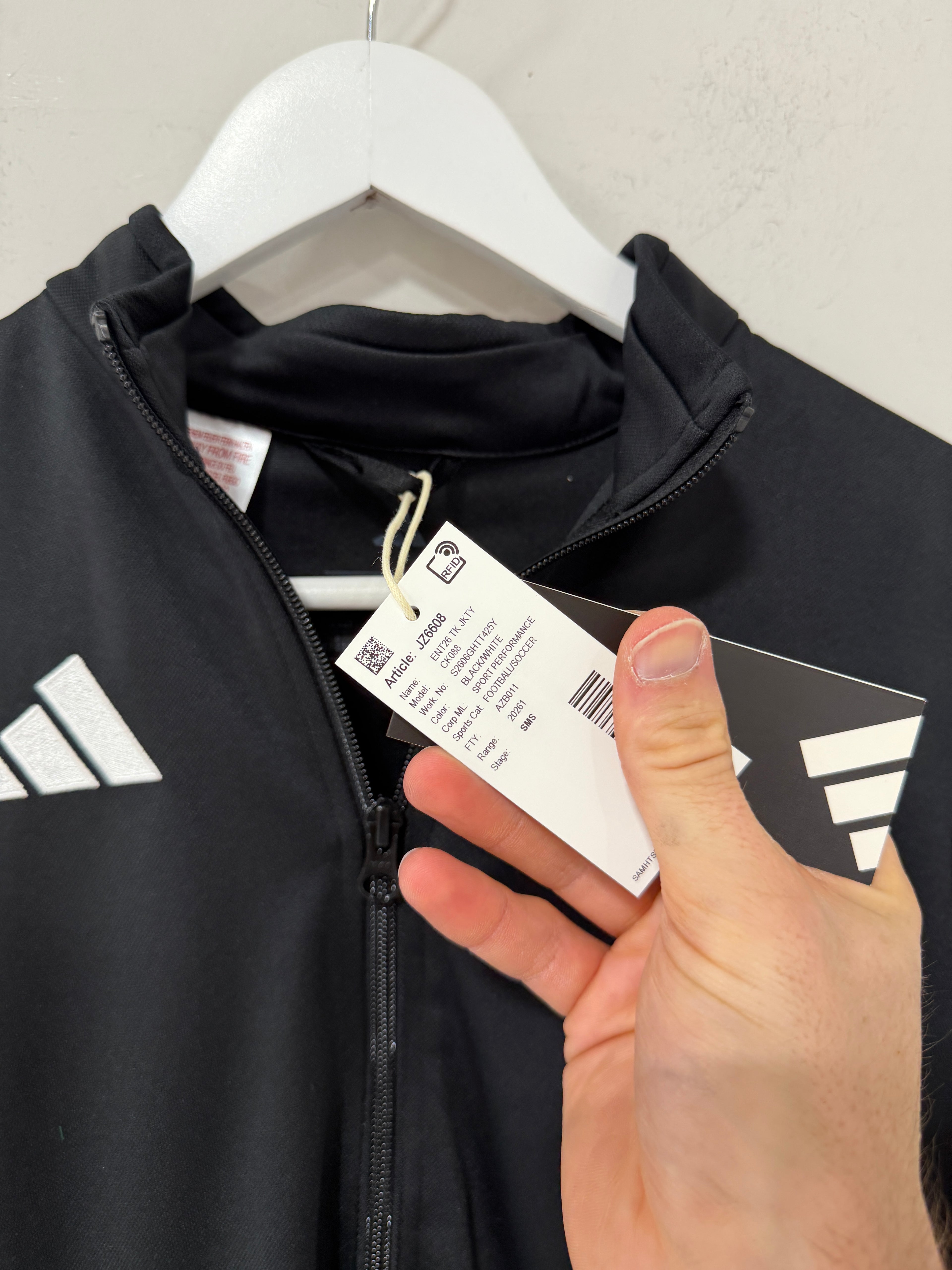 Adidas Entrada 26 Track Jacket Youth – Black/White