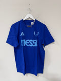 Adidas Lionel Messi Argentina White Soccer Jersey T Shirt