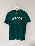 Adidas Essentials Single Jersey Linear Embroidered Logo Shirt College Green