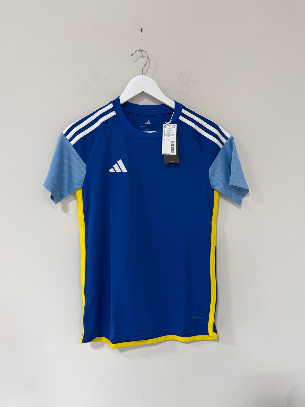Adidas Womens Jersey Royal Blue/Yellow Sz Small