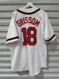 Signed Braves Grissom Jersey Sz XL