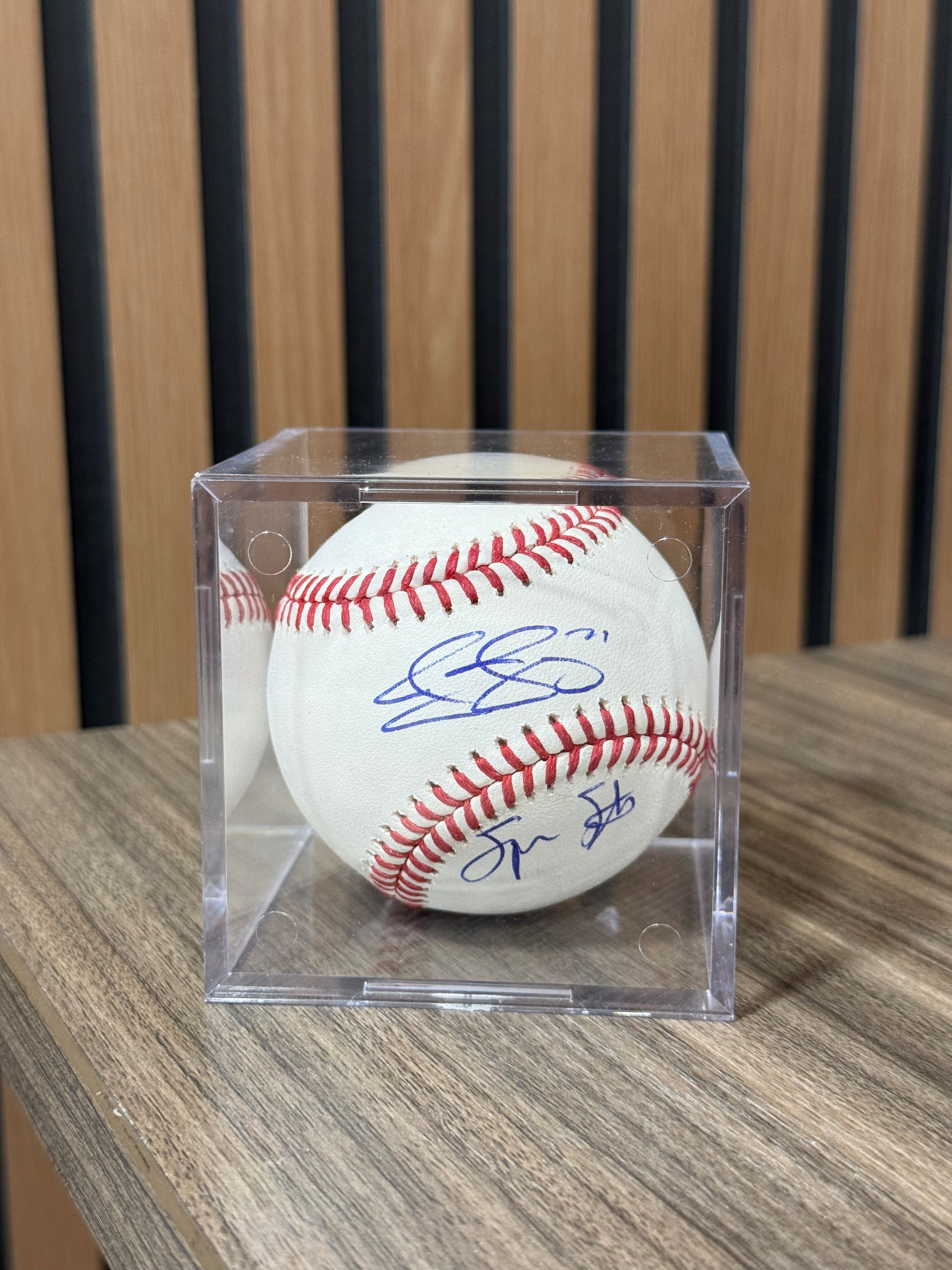 Joc Peterson Signed Baseball