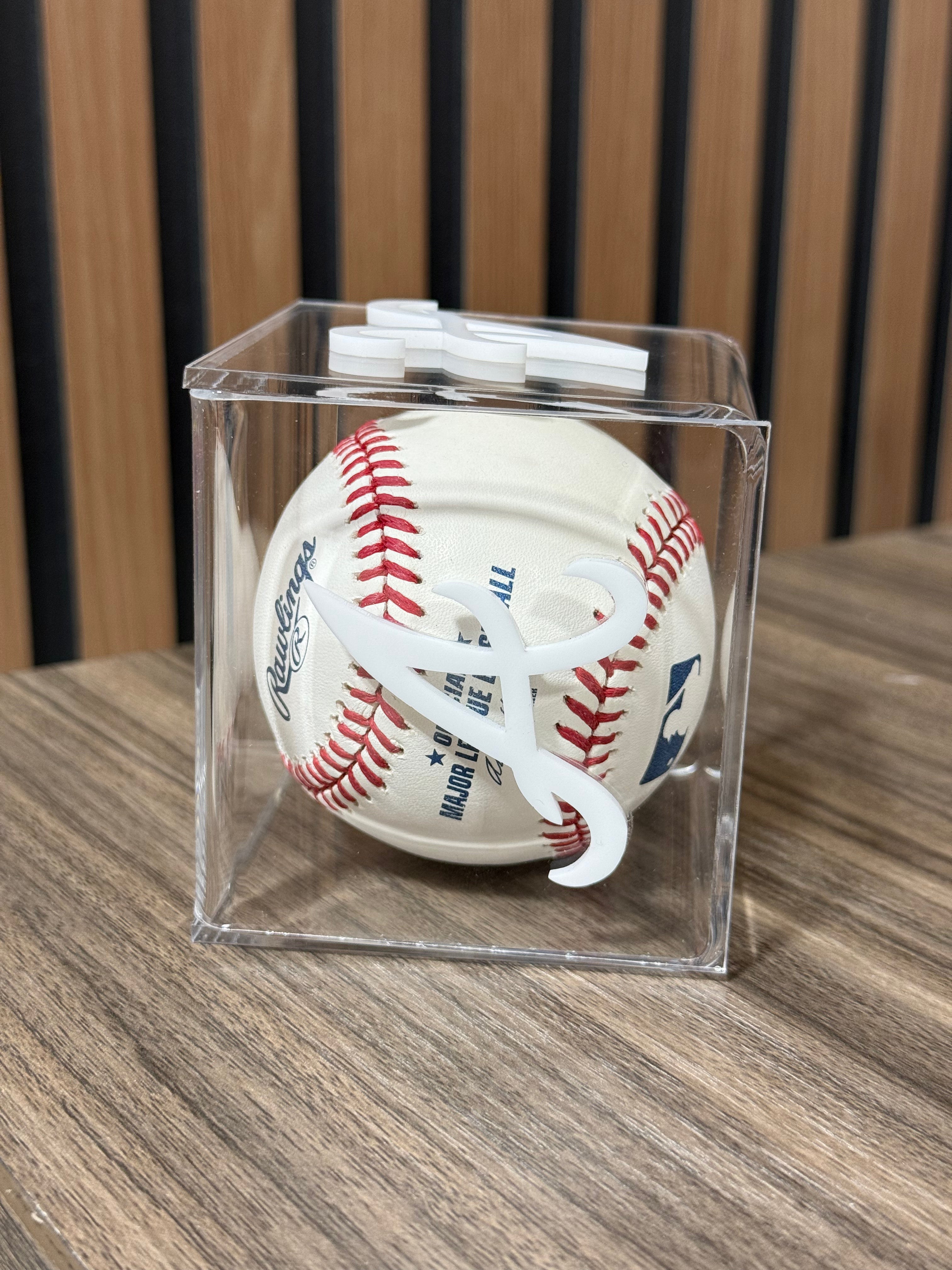 Braves Forest Wall Signed Baseball