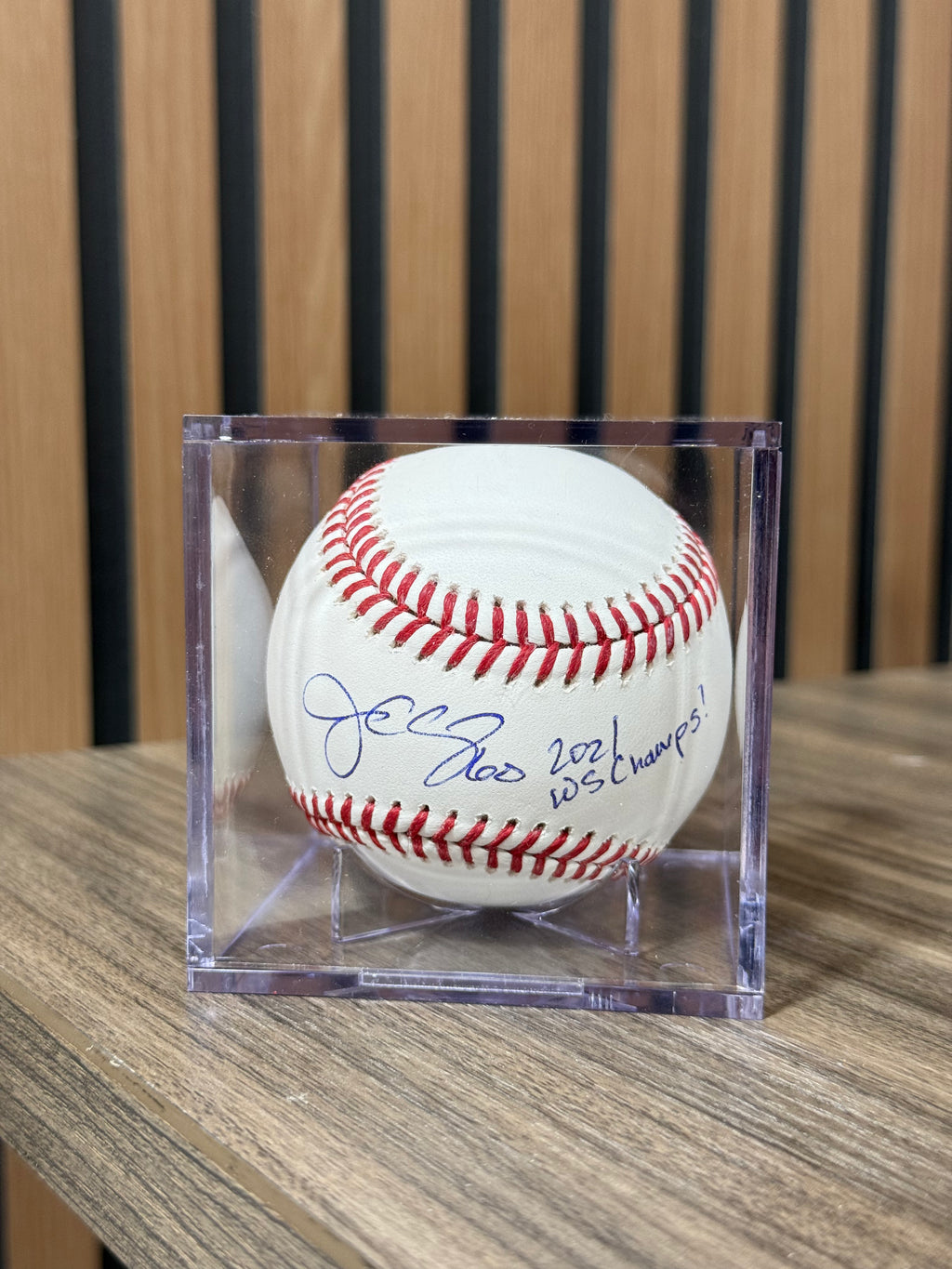 Jesse Chaves Signed 2021 World Series baseball