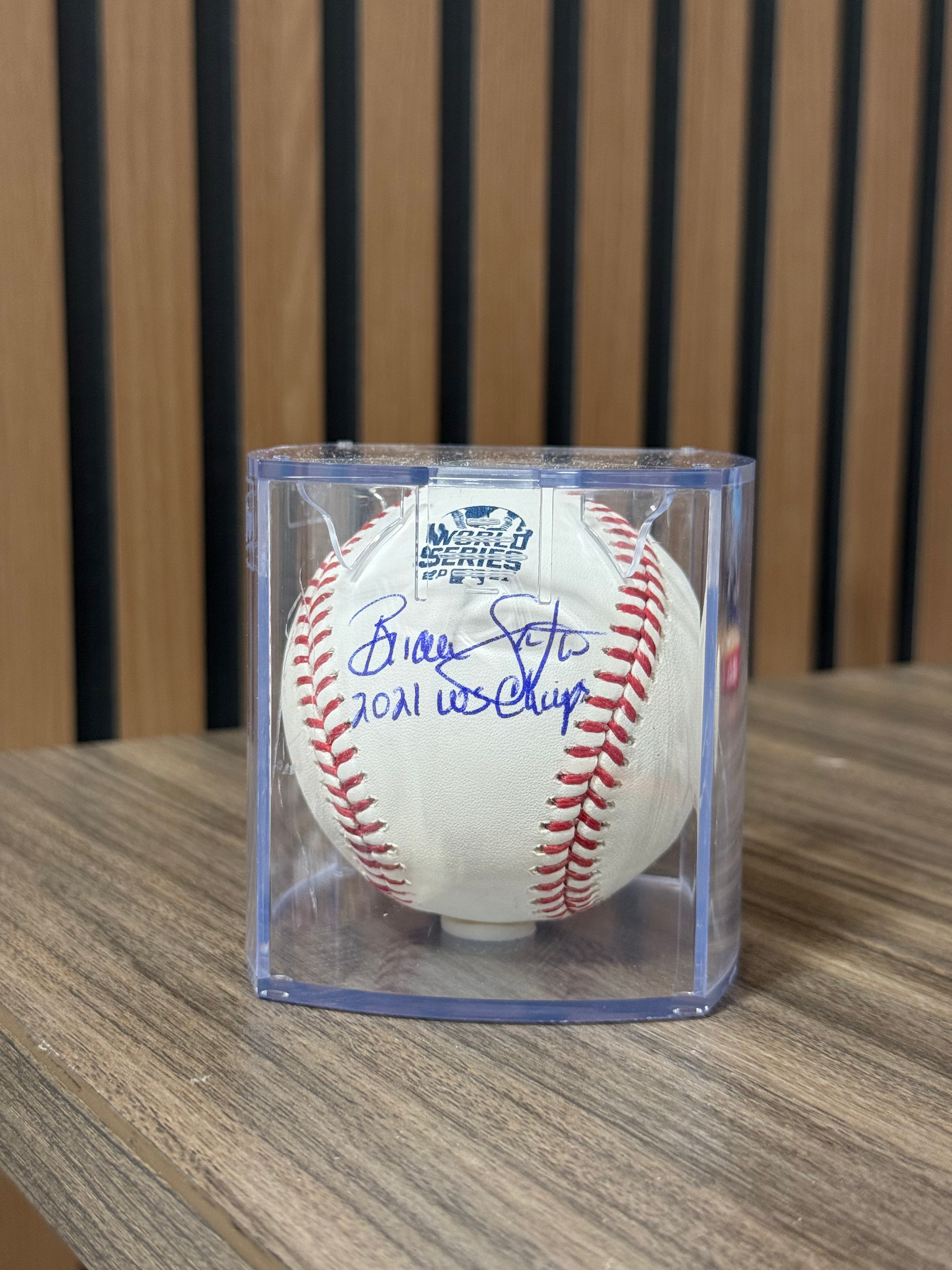 Brian Snitker Signed 2021 Baseball