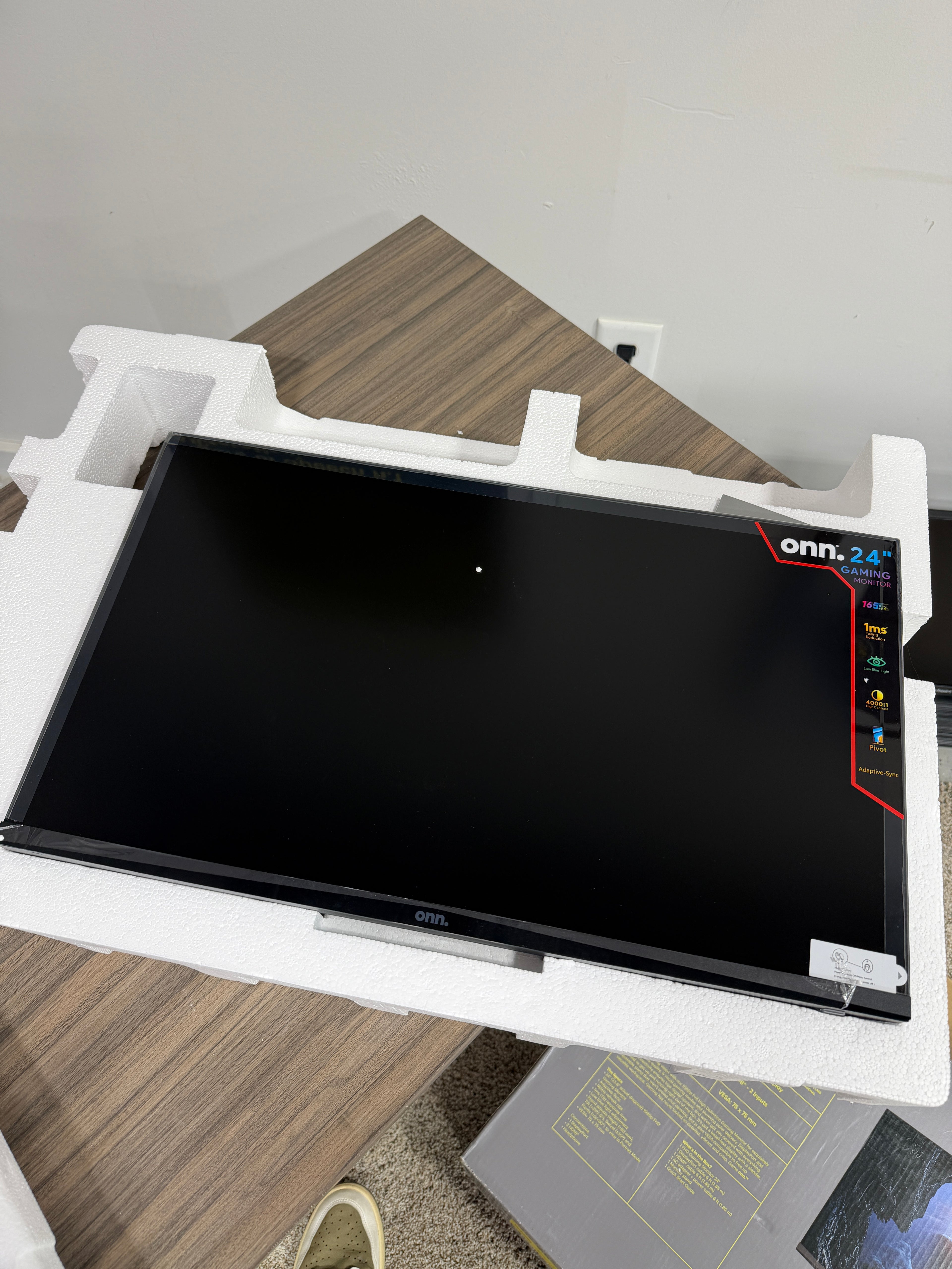 onn 24" FHD (1920 x 1080p) 180hz 1ms FreeSync Gaming Monitor NO STAND