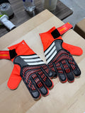 Adidas Men GK Predator Training Glove Soccer Black Goalkeeper Sz 10