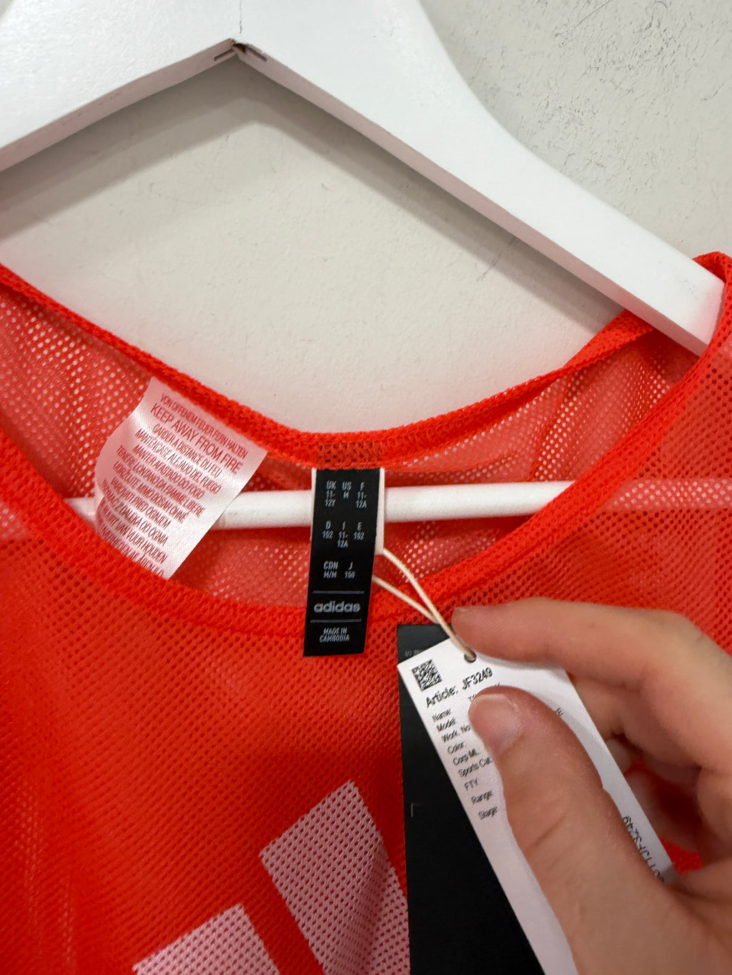 Adidas Training Bib Youth - Red