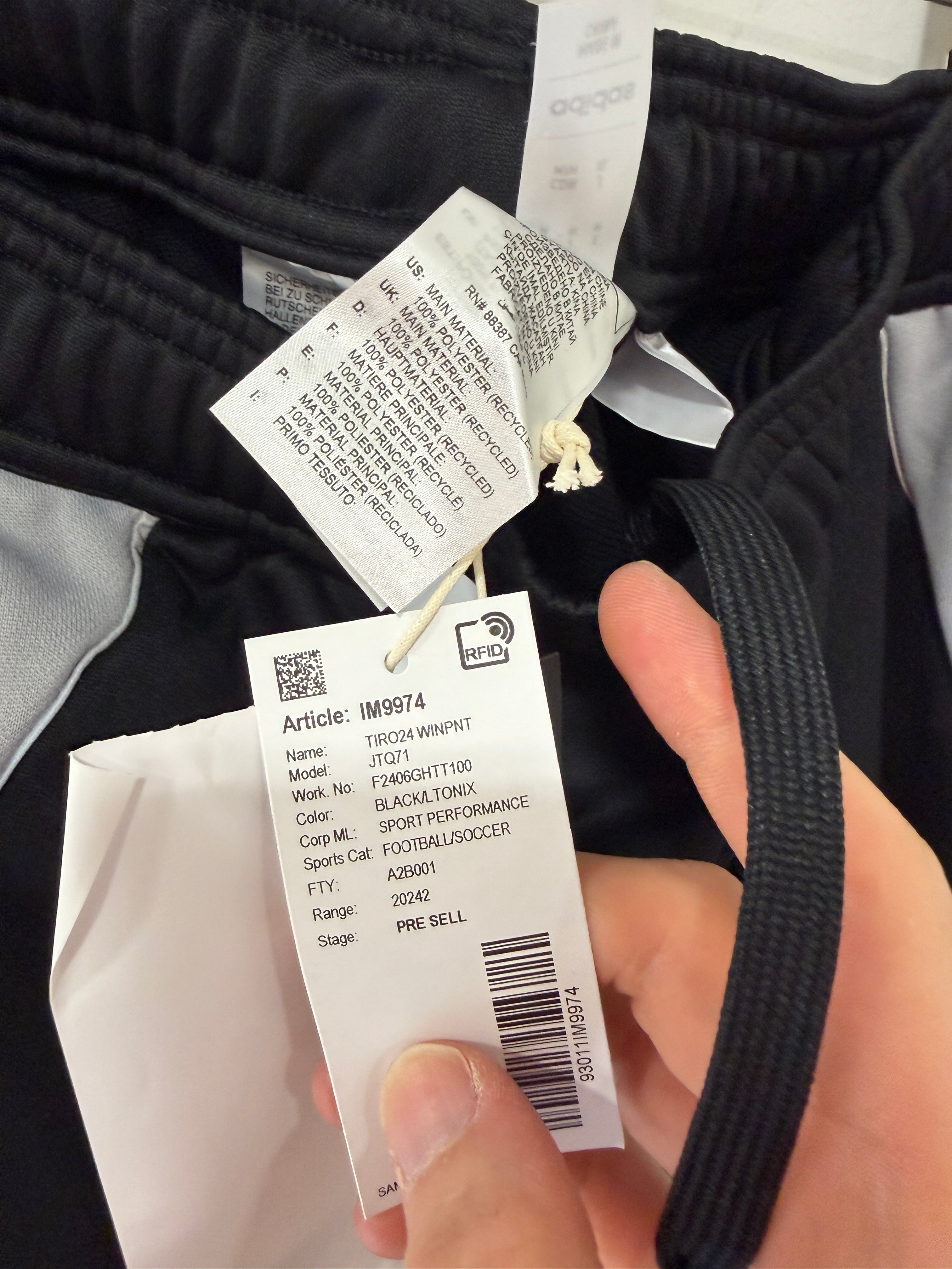 Adidas Men TIRO 24 Winter Track Pants Black