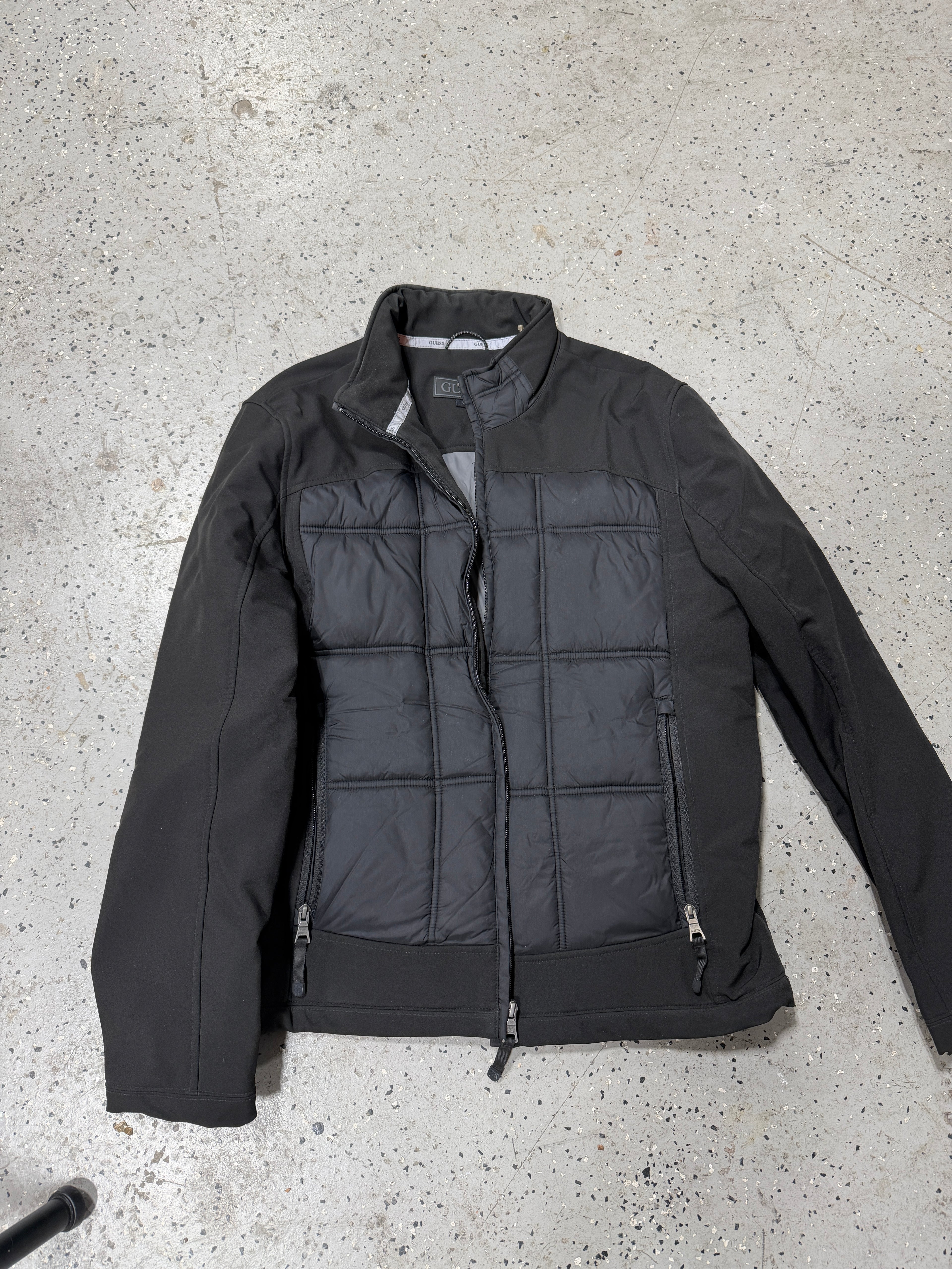 GUESS Quilted Puffer Coat Jacket Mens Sz L