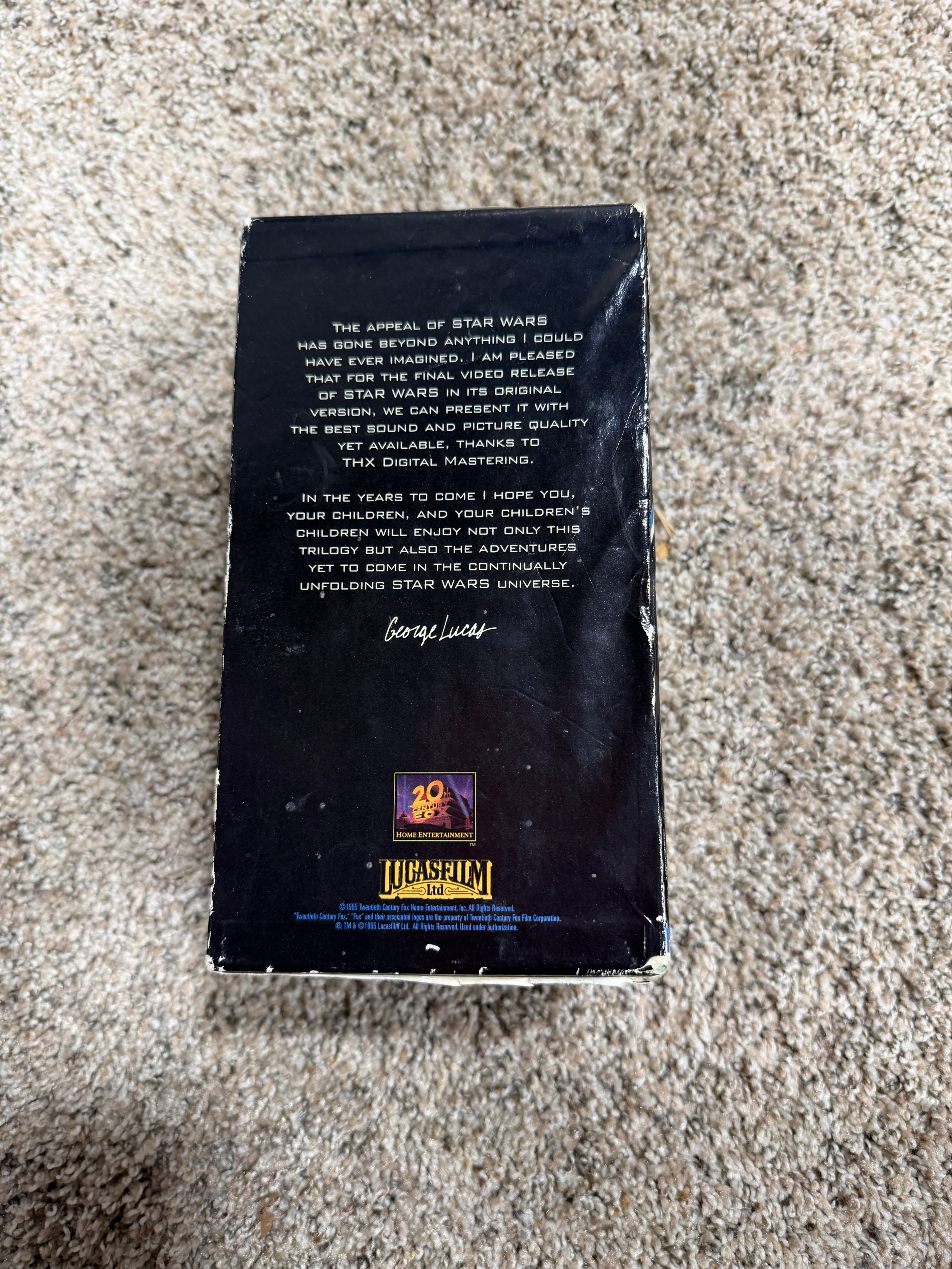 Star Wars Trilogy VHS BOXSET Giftpack (VHS, 1995)