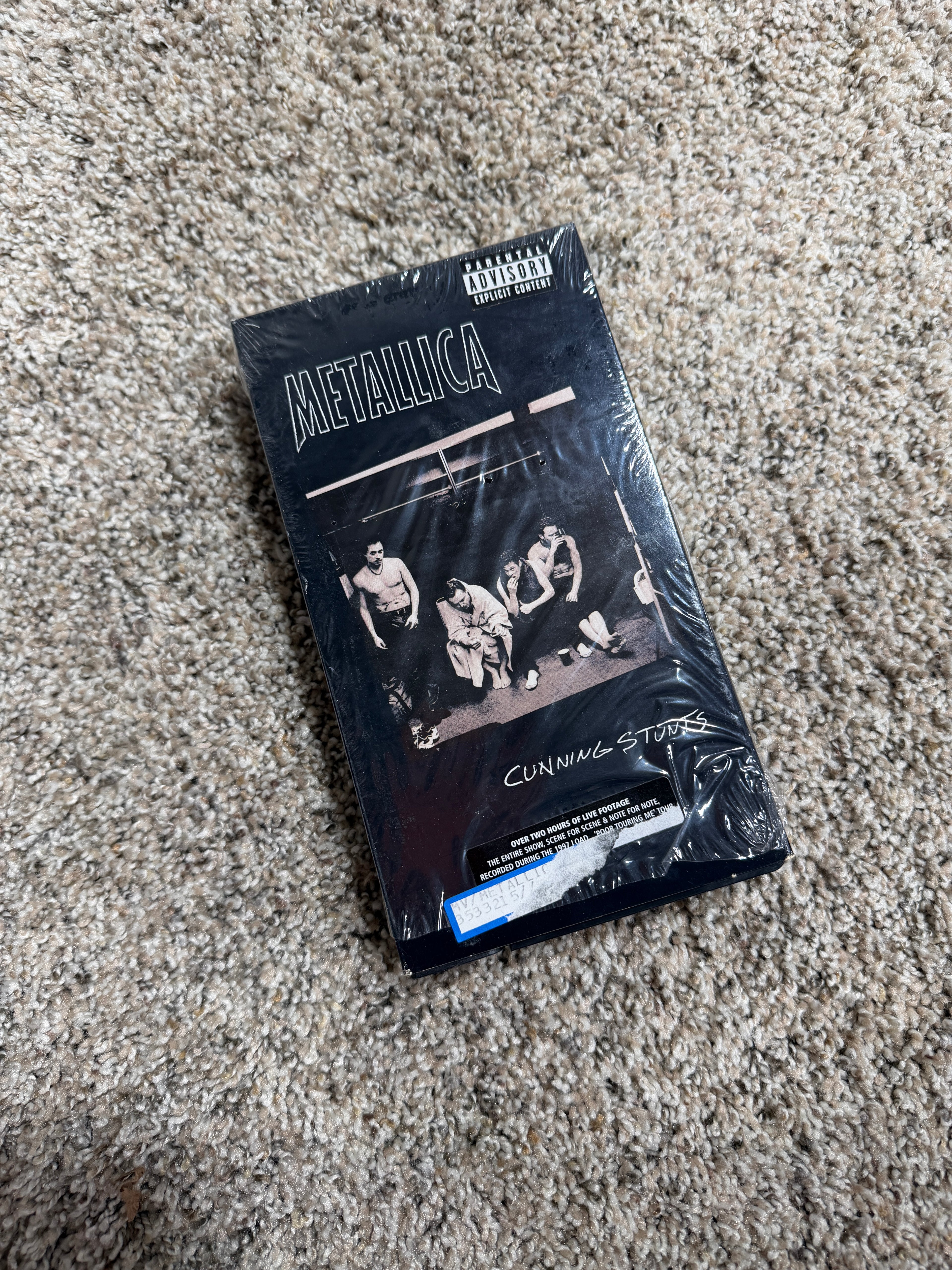 Metallica - Cunning Stunts (VHS, 1998, Parental Advisory Explicit Content)