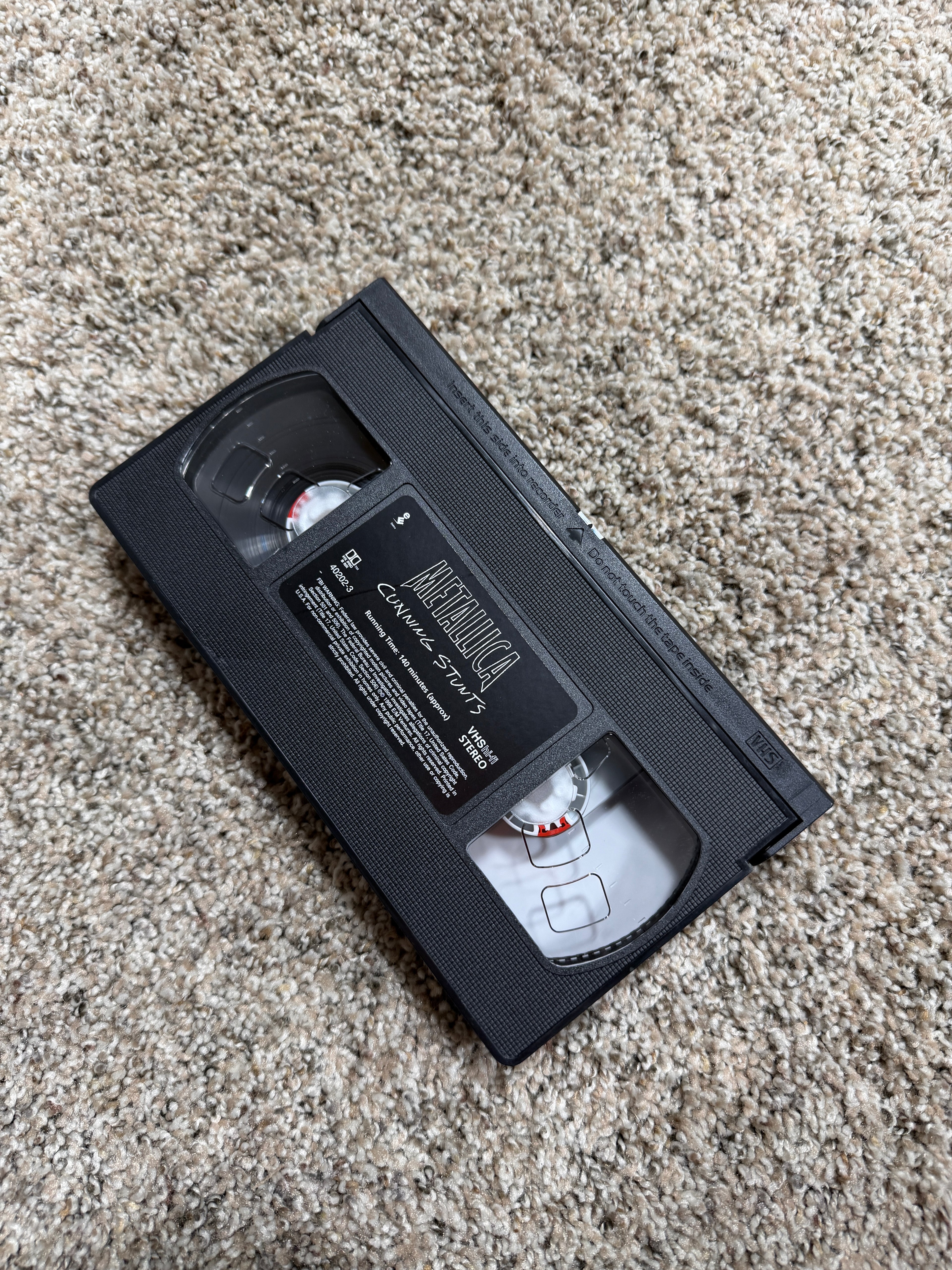 Metallica - Cunning Stunts (VHS, 1998, Parental Advisory Explicit Content)