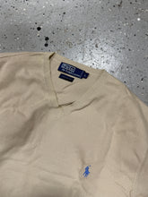 Load image into Gallery viewer, POLO - Ralph Lauren - V-Neck Sweater - Tan Sz Large
