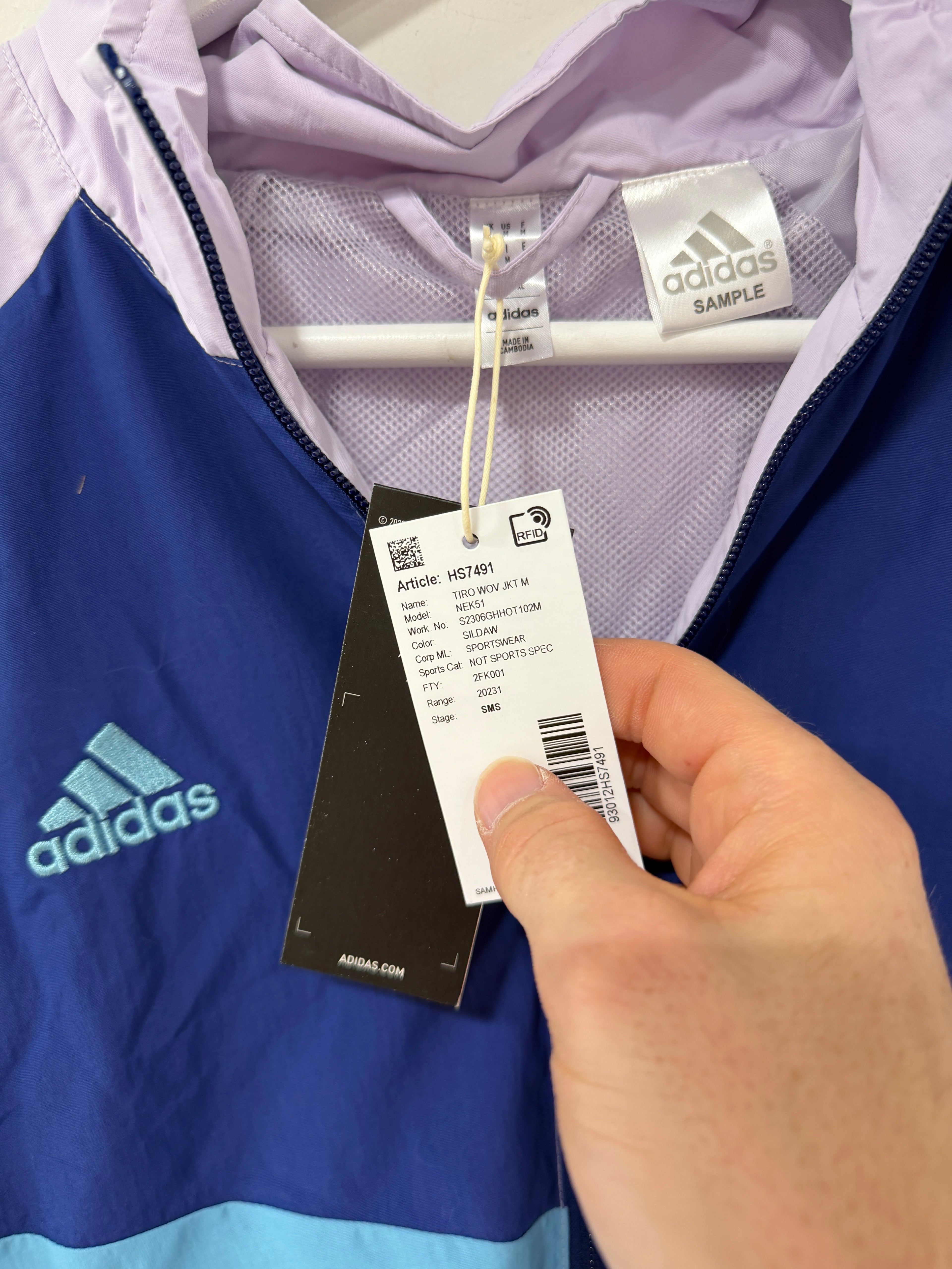 Adidas Tiro Woven Jacket Mens – Silver Dawn