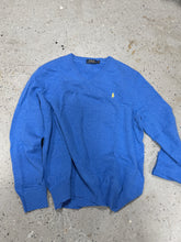 Load image into Gallery viewer, POLO - Ralph Lauren - V-Neck Sweater - Blue Sz L
