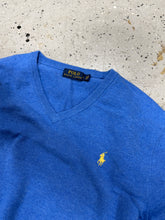 Load image into Gallery viewer, POLO - Ralph Lauren - V-Neck Sweater - Blue Sz L
