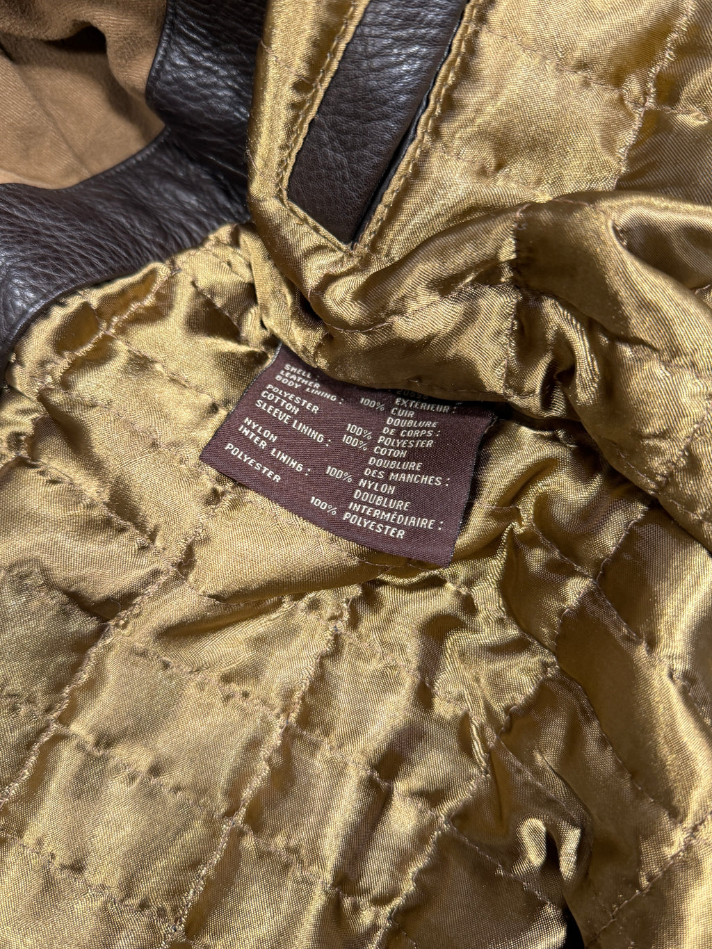 Marc New York Men's Chocolate Brown Leather Jacket Sz XL